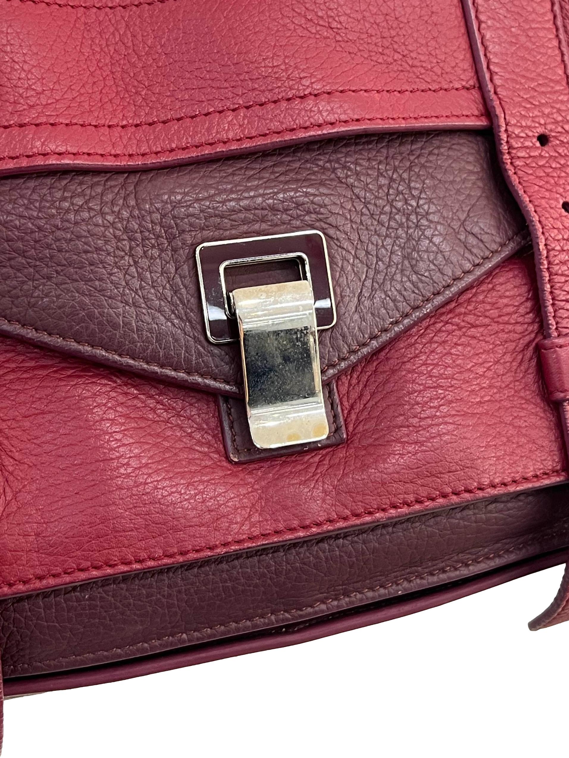 Maroon Leather Proenza Schoulder - Ps1 Crossbody Bag Messenger Bag CSN