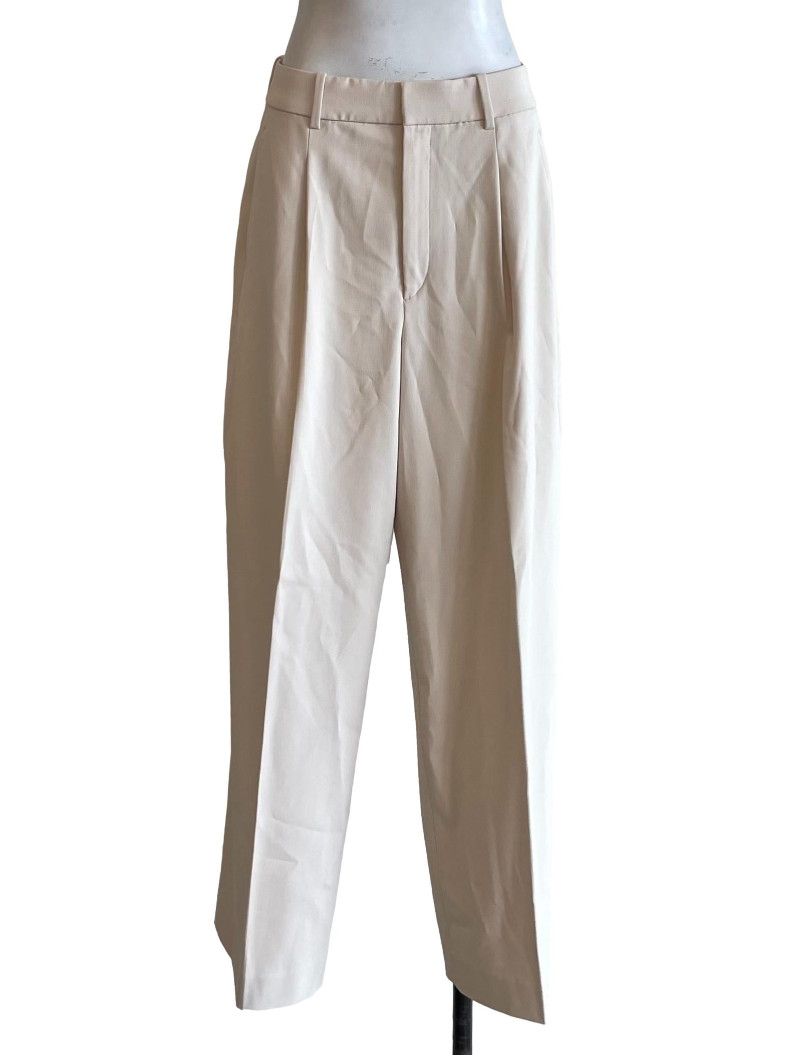 Parchment Pleated Formal Pants