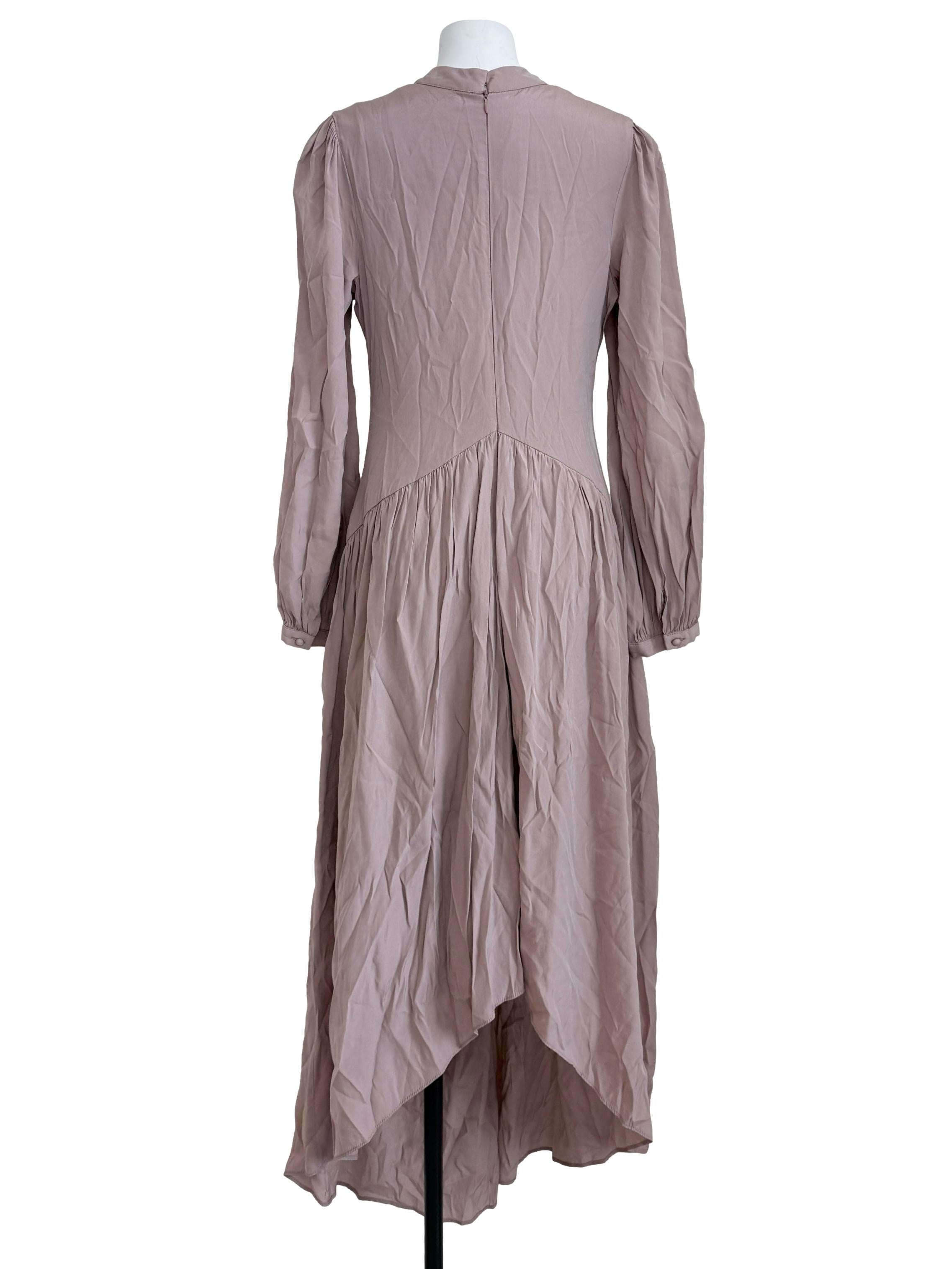 Flamingo Pink Drop Waist Dress