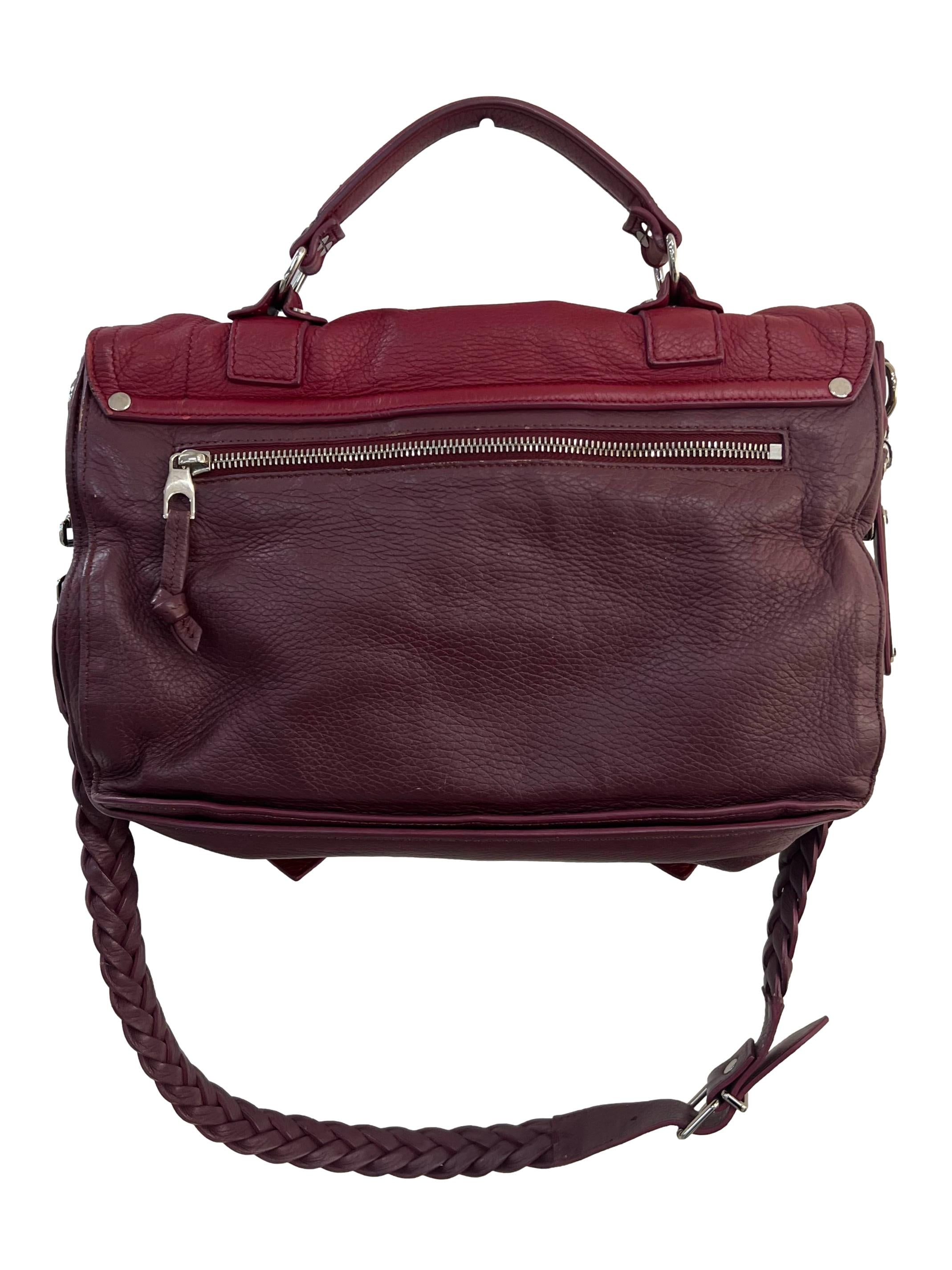 Maroon Leather Proenza Schoulder - Ps1 Crossbody Bag Messenger Bag CSN