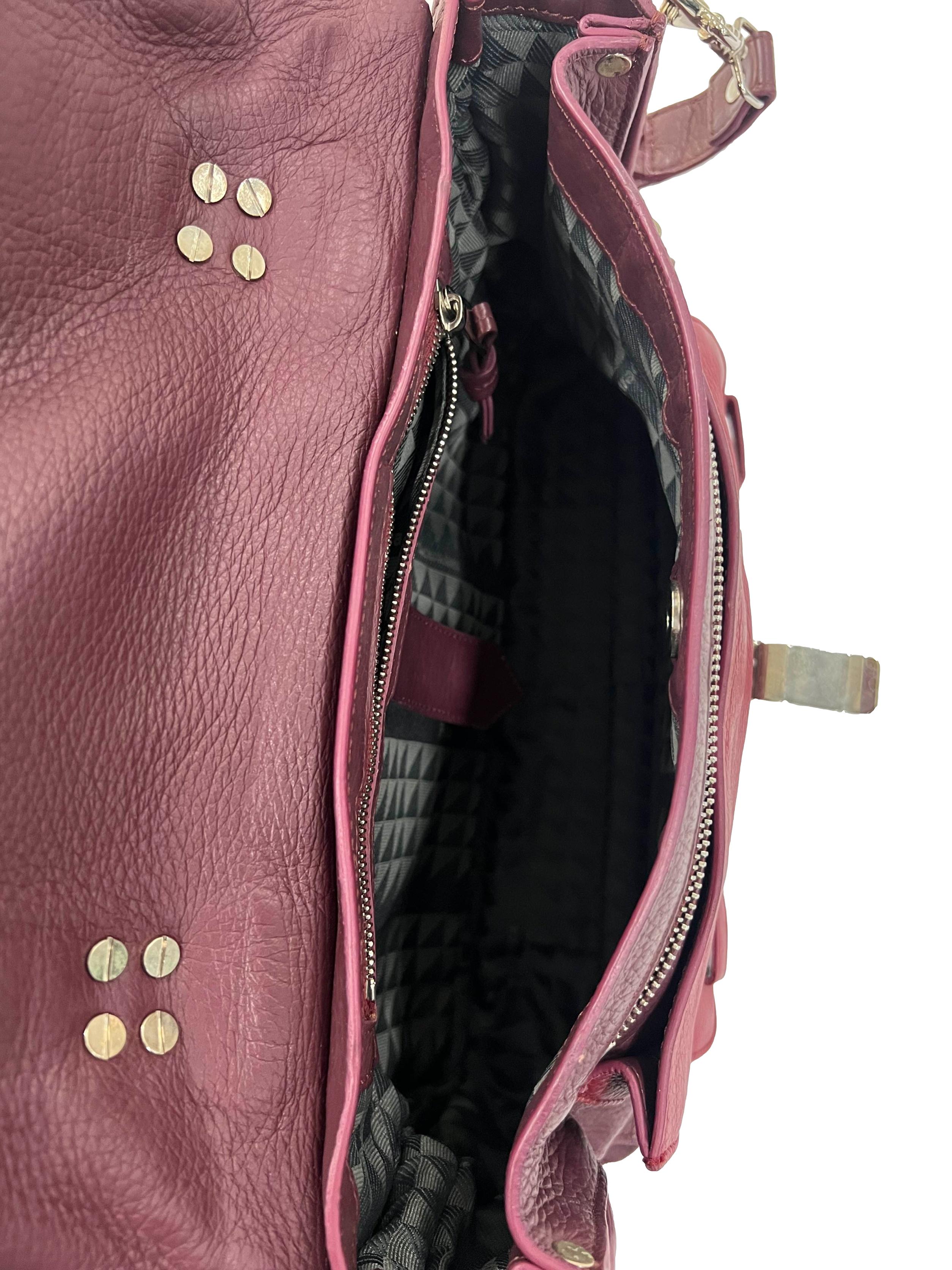 Maroon Leather Proenza Schoulder - Ps1 Crossbody Bag Messenger Bag CSN