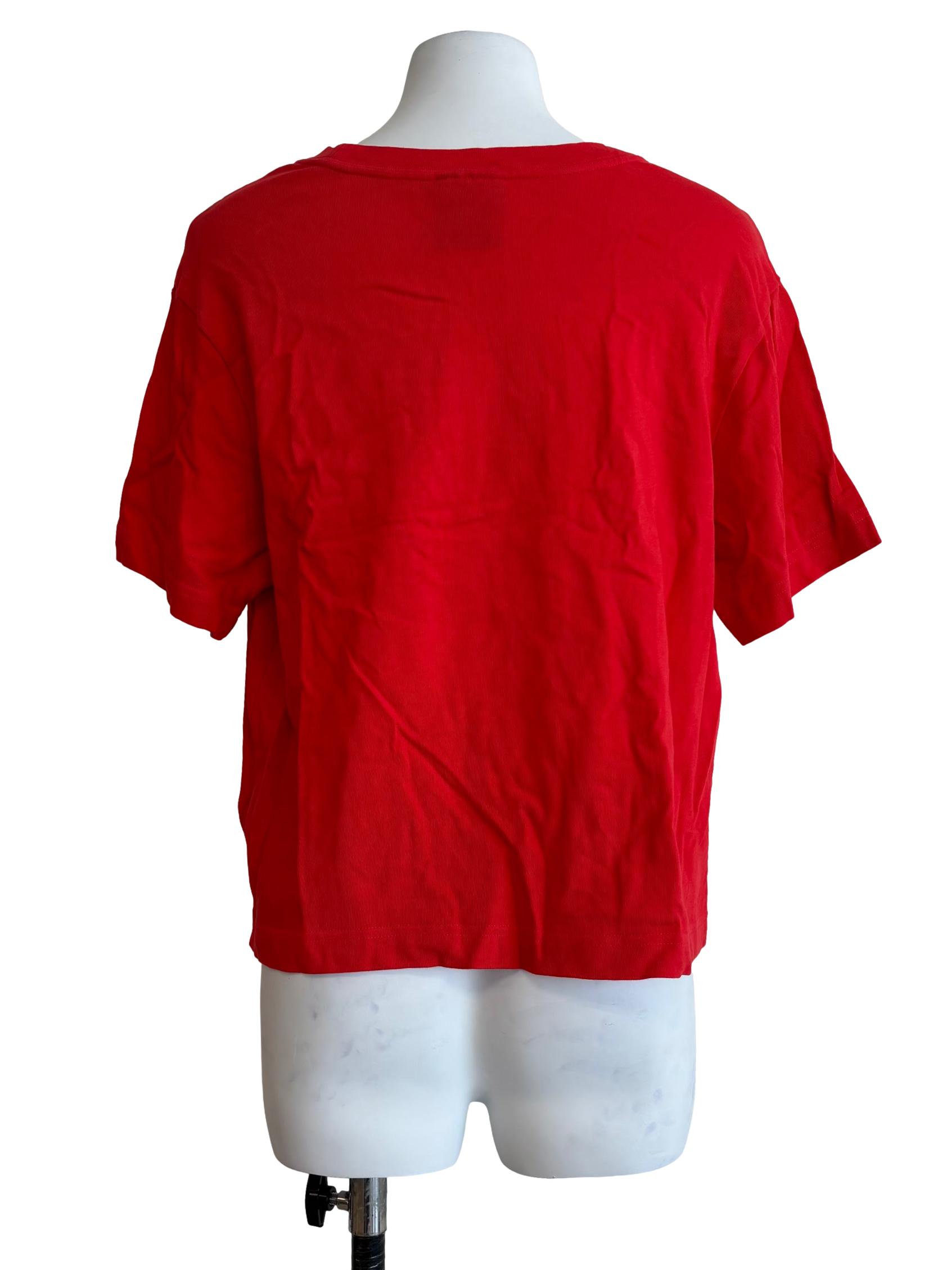 Red Pocket Boxy Tee