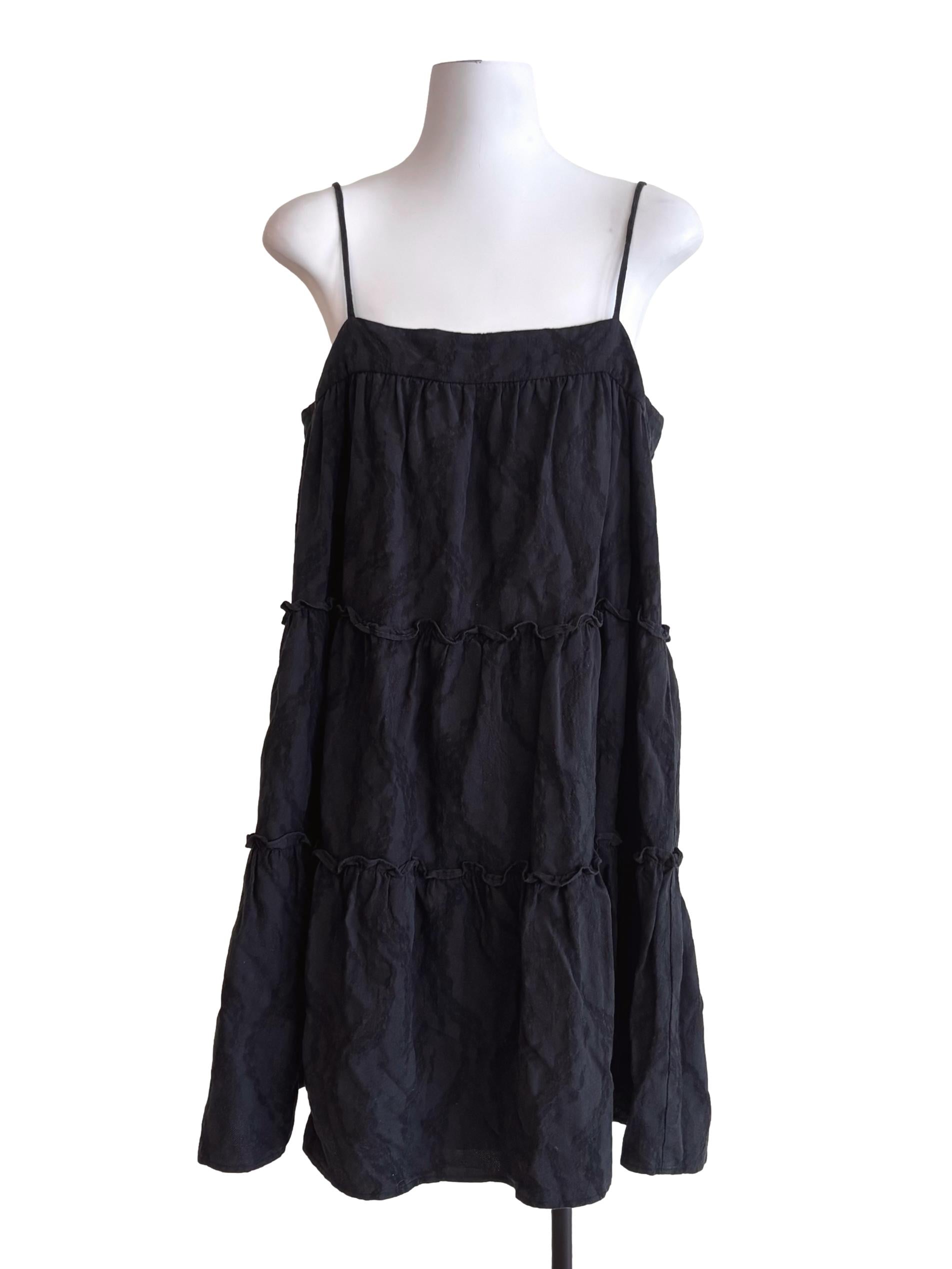 Black Tiered Cami Dress LB