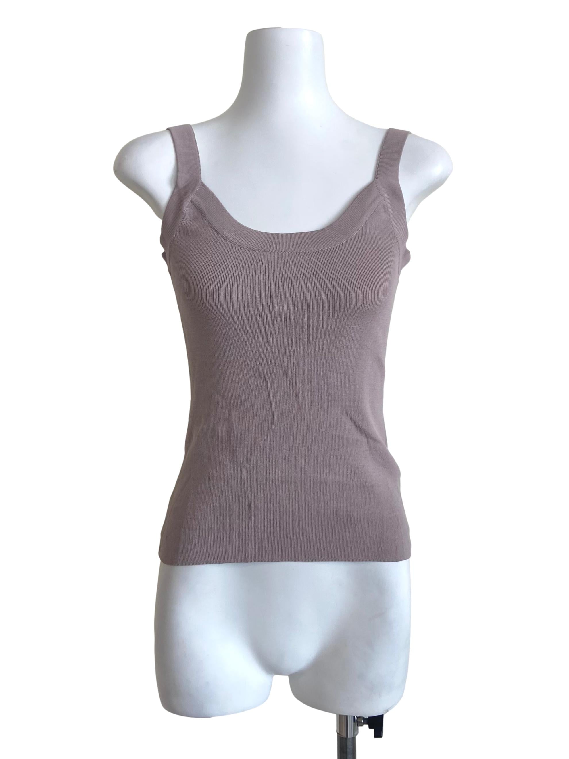 Knitted Scoop Tank Top OSN