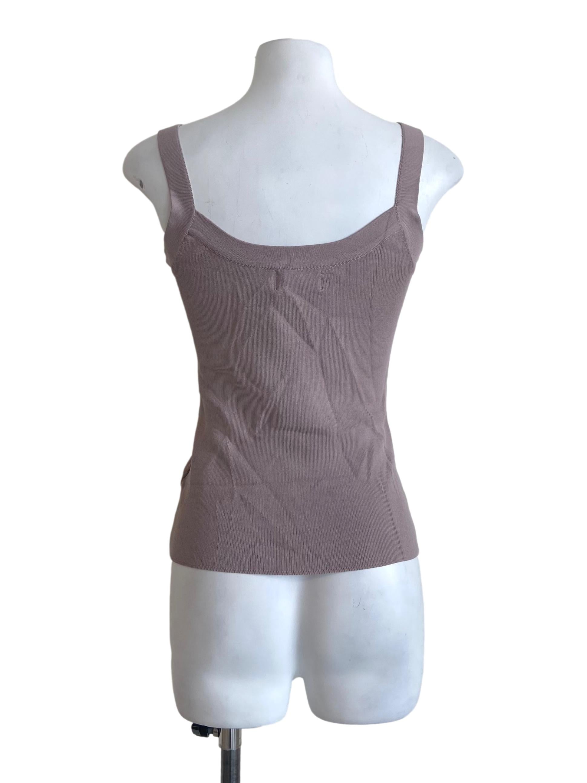 Knitted Scoop Tank Top OSN