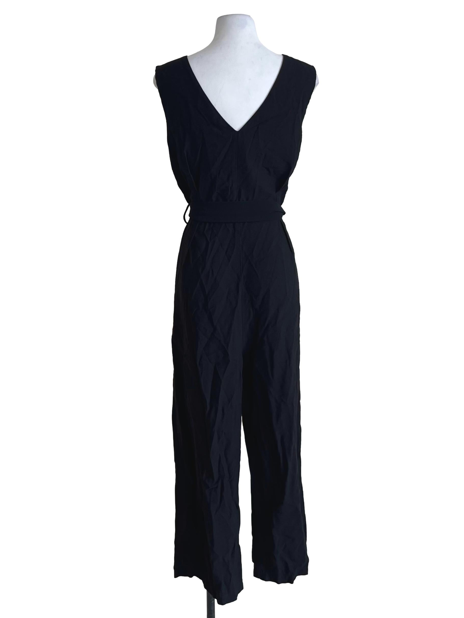 Black V-Neck Jumpsuit
