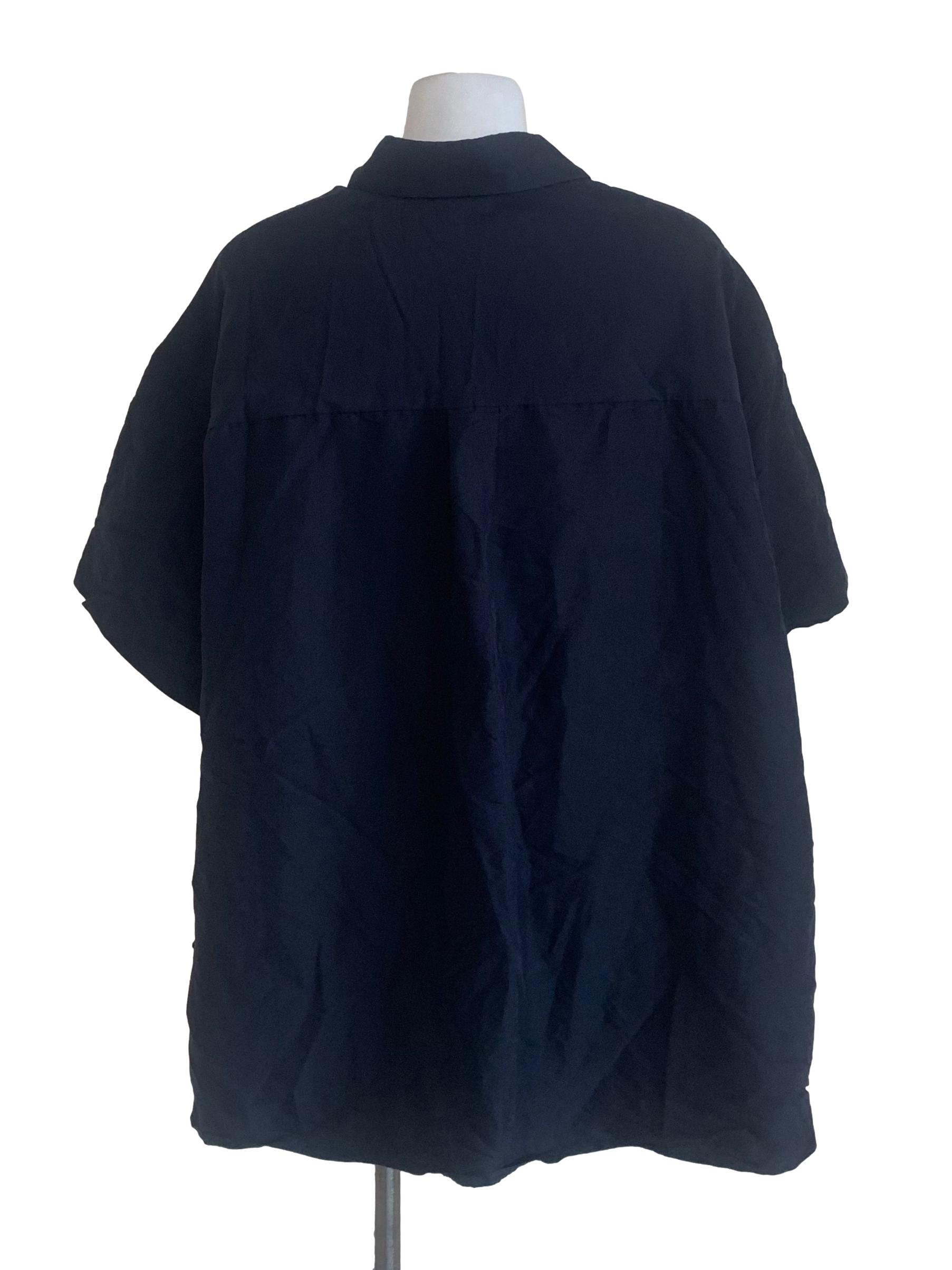 Berry Blue Collared Baggy Top