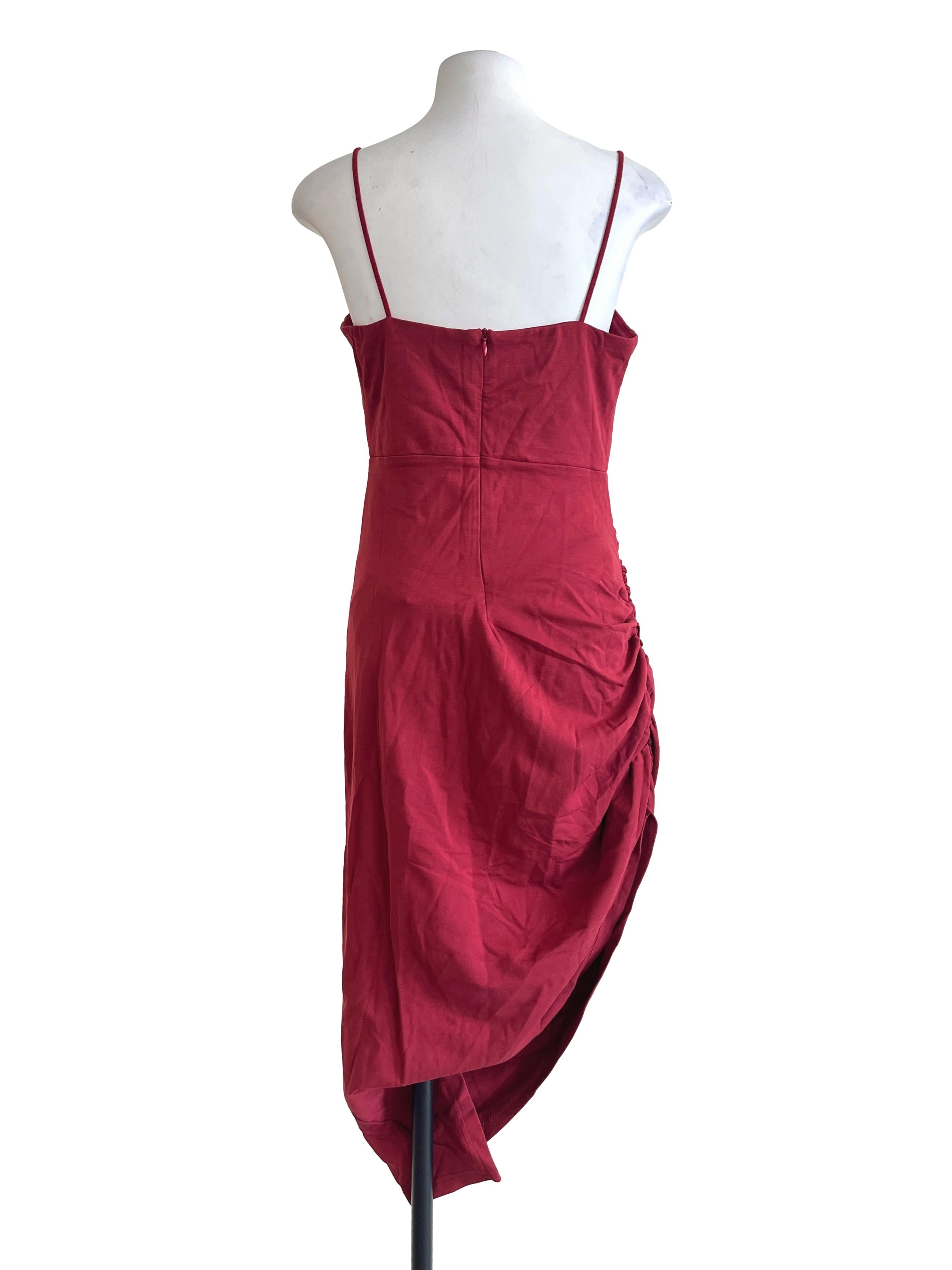 Candy Red Asymmetrical Dress