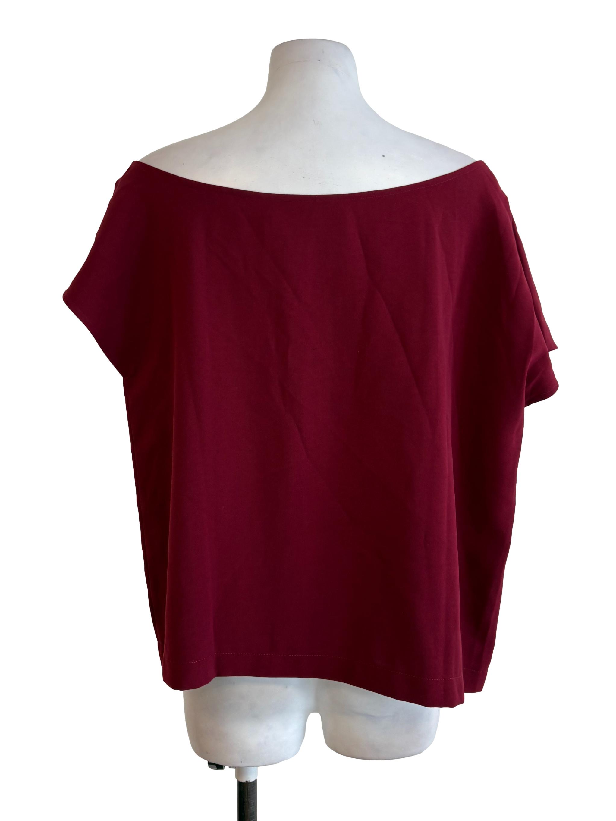 Cherry Red Boatneck Top