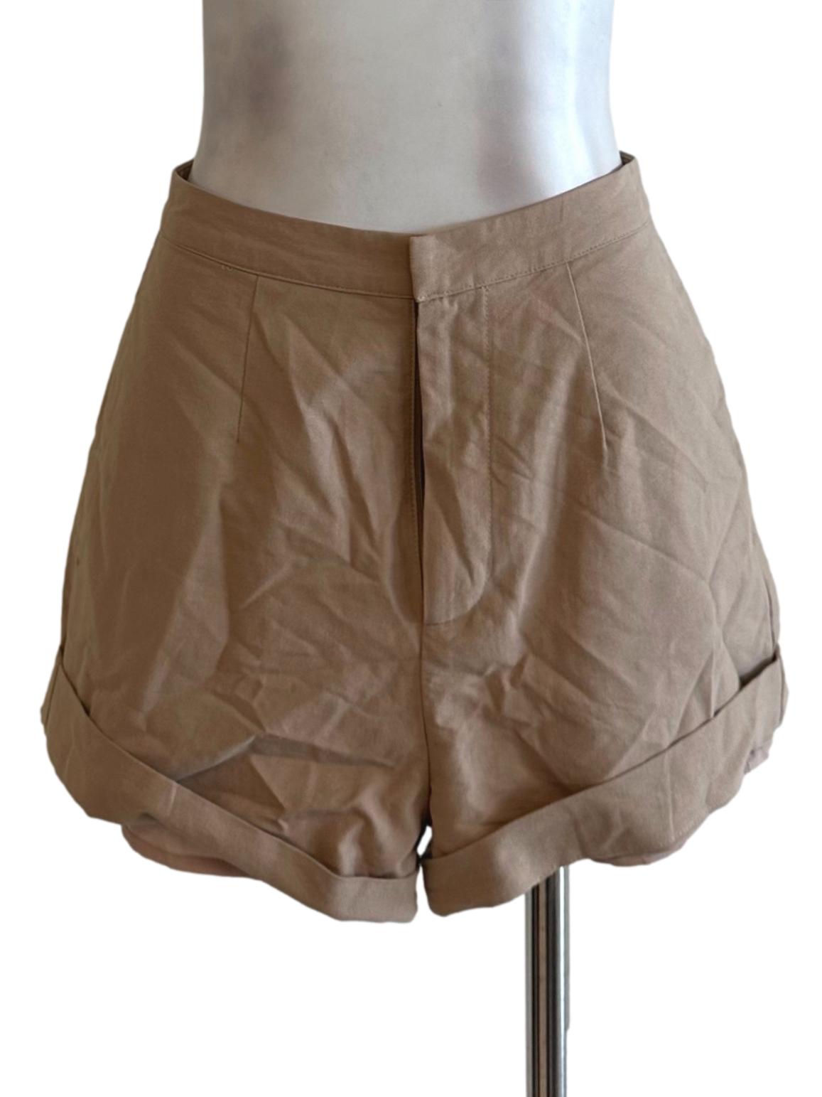 Peanut Brown Casual Shorts