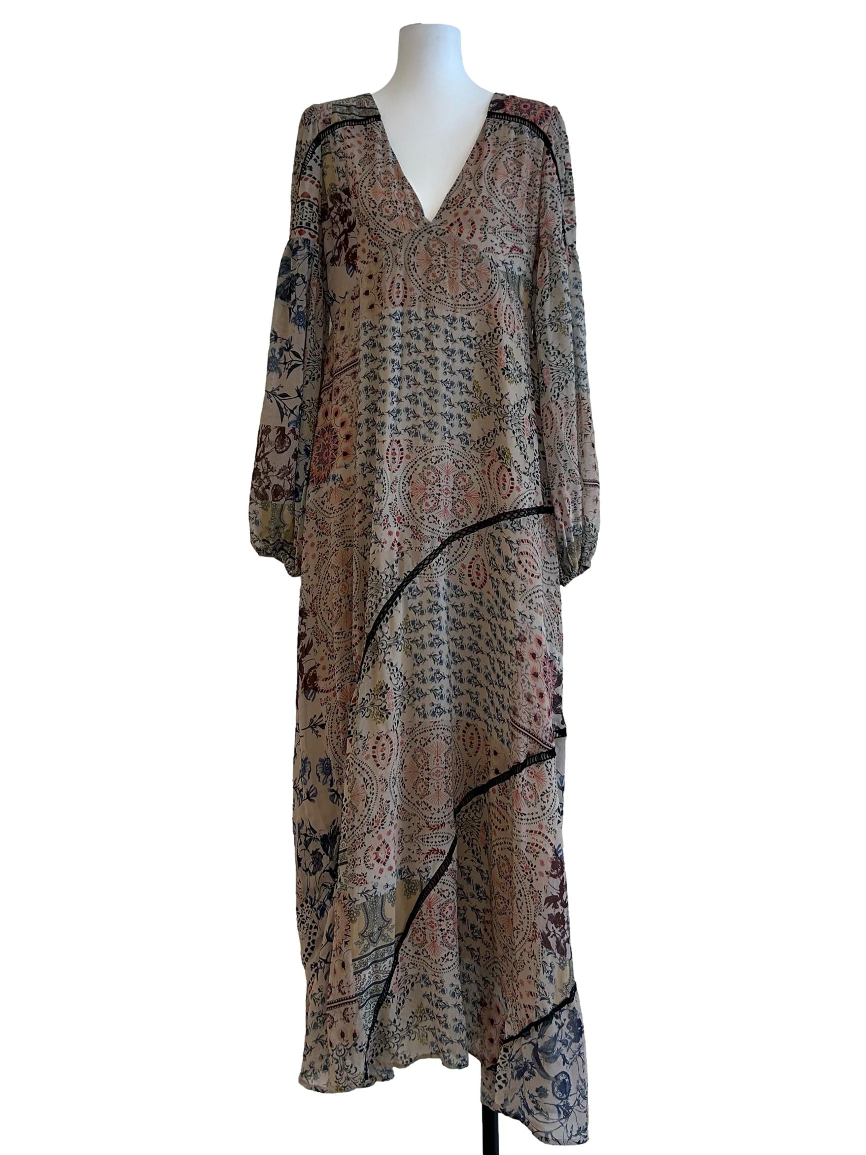 Tortilla Brown Chiffon Dress