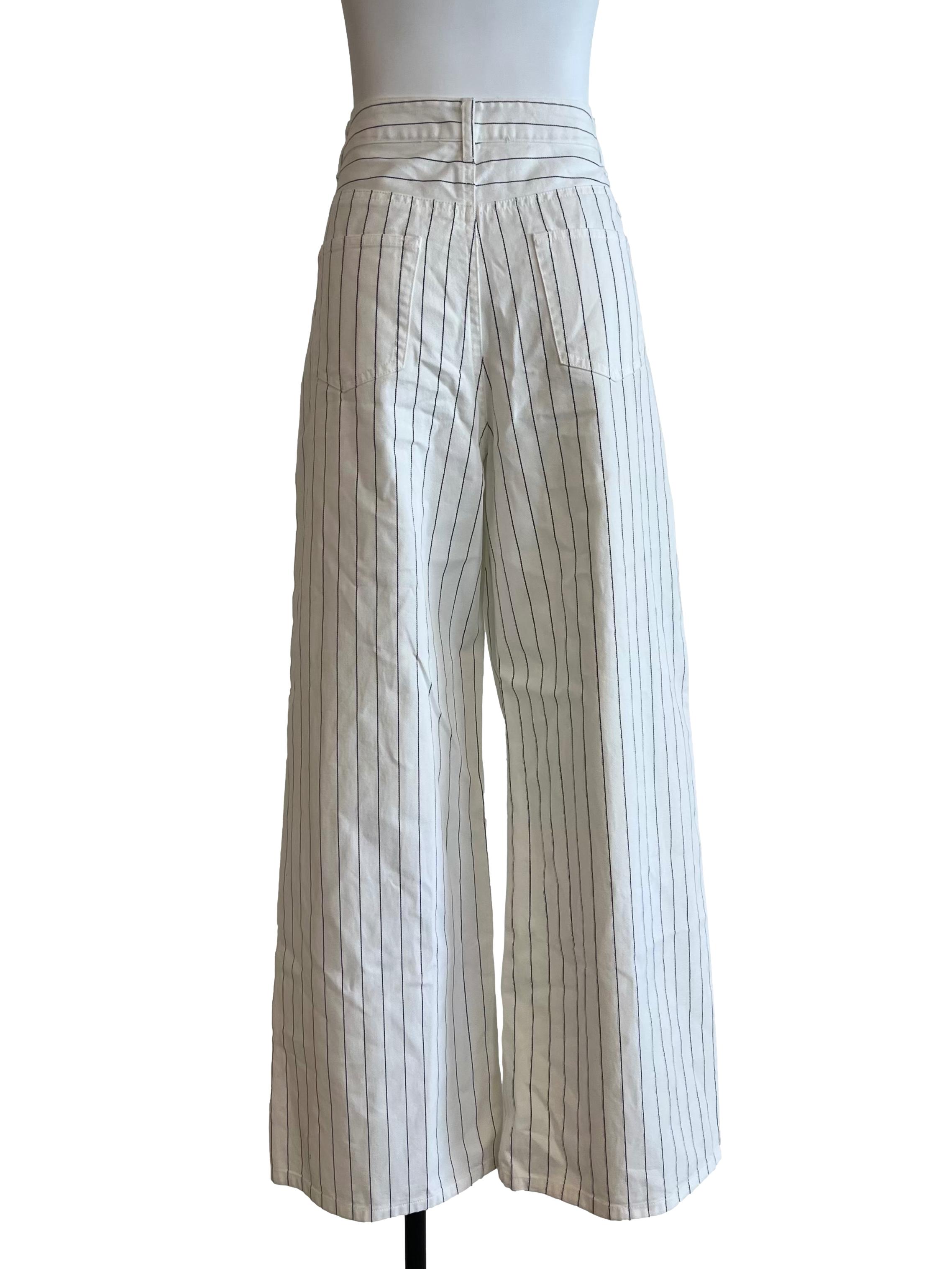 White Striped Pants