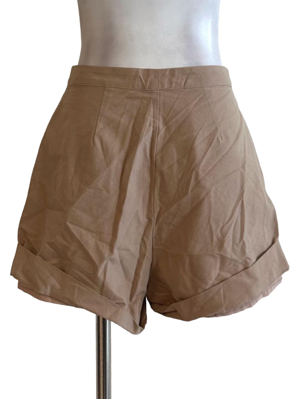 Peanut Brown Casual Shorts