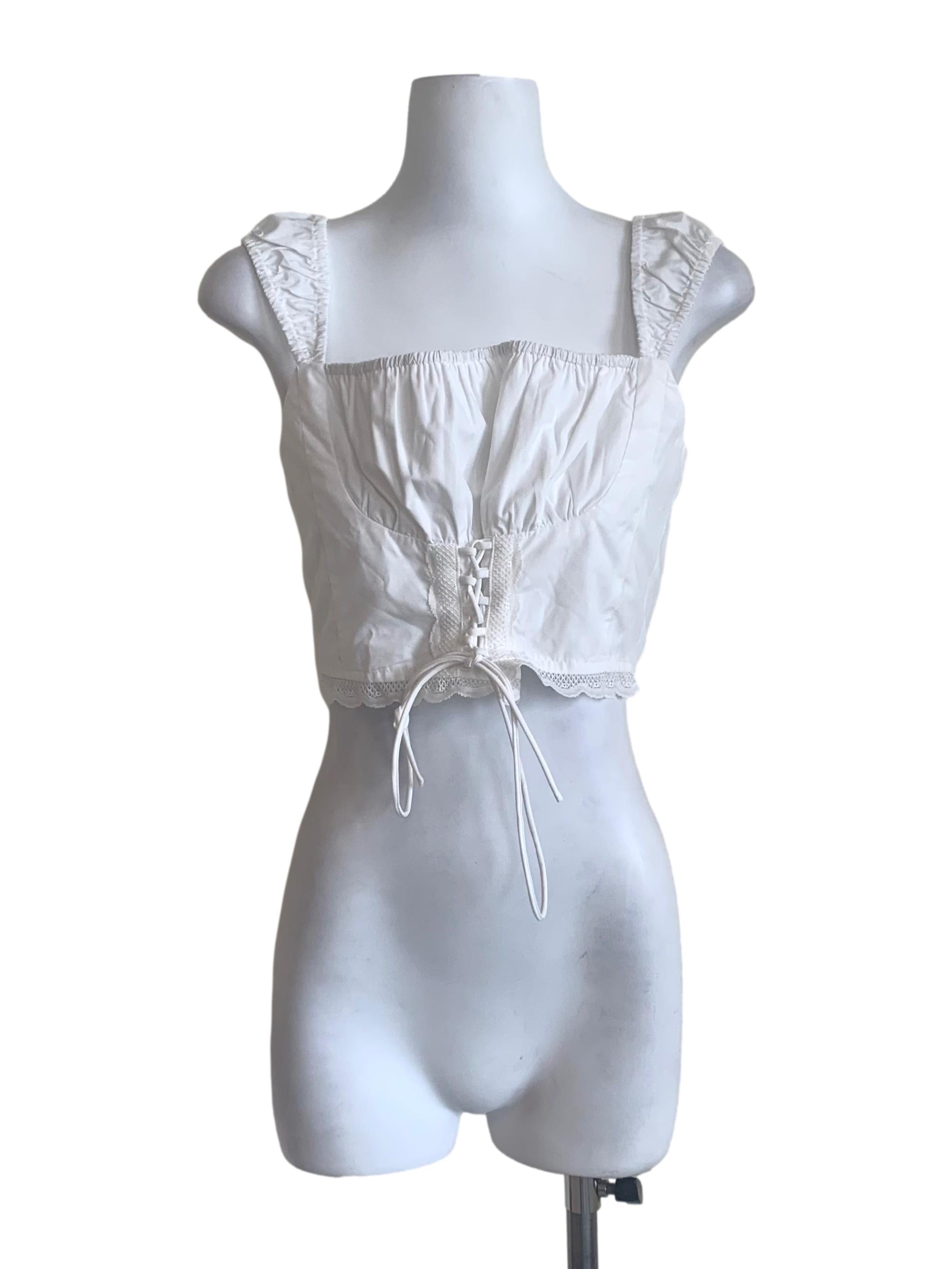 Cotton White Smocked Top
