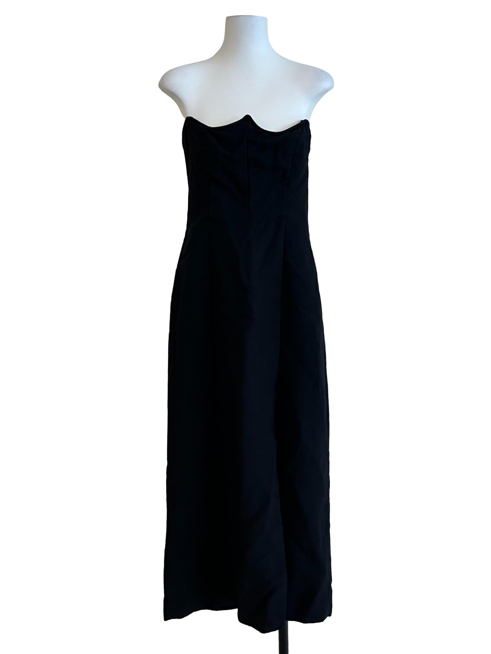 Raven Black Strapless Dress