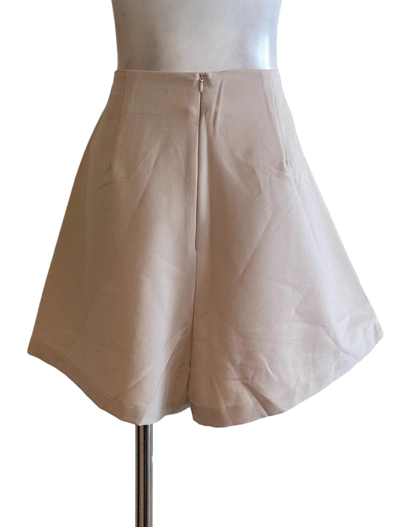 Light Beige Wrap Shorts