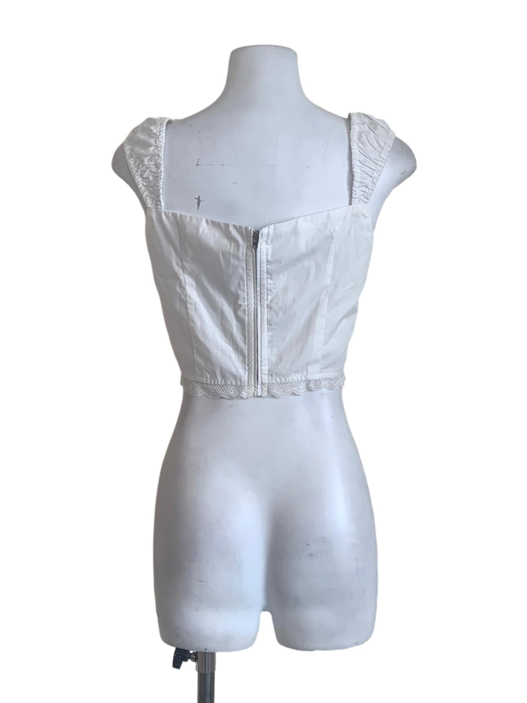 Cotton White Smocked Top