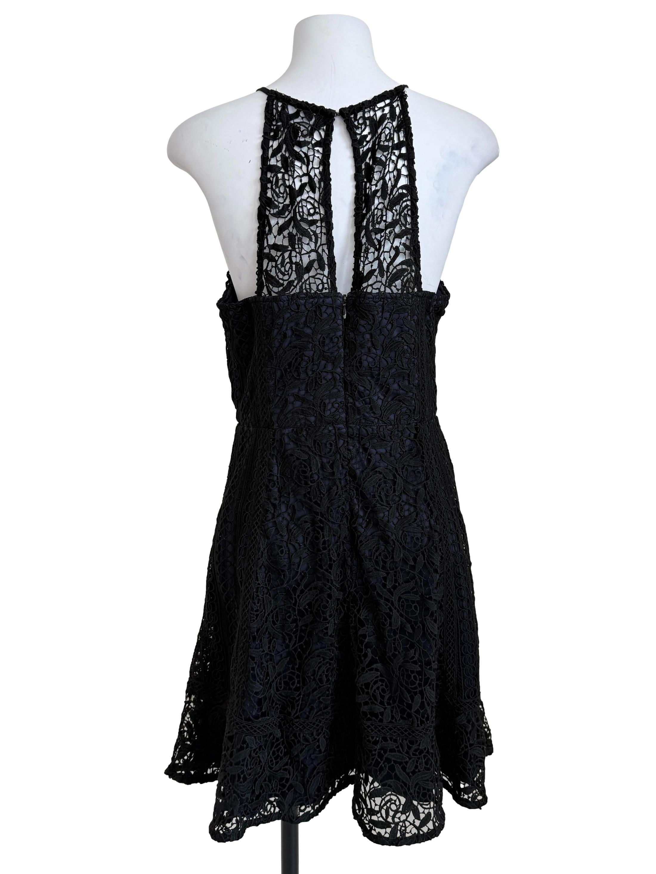 Black Lace Shift Dress