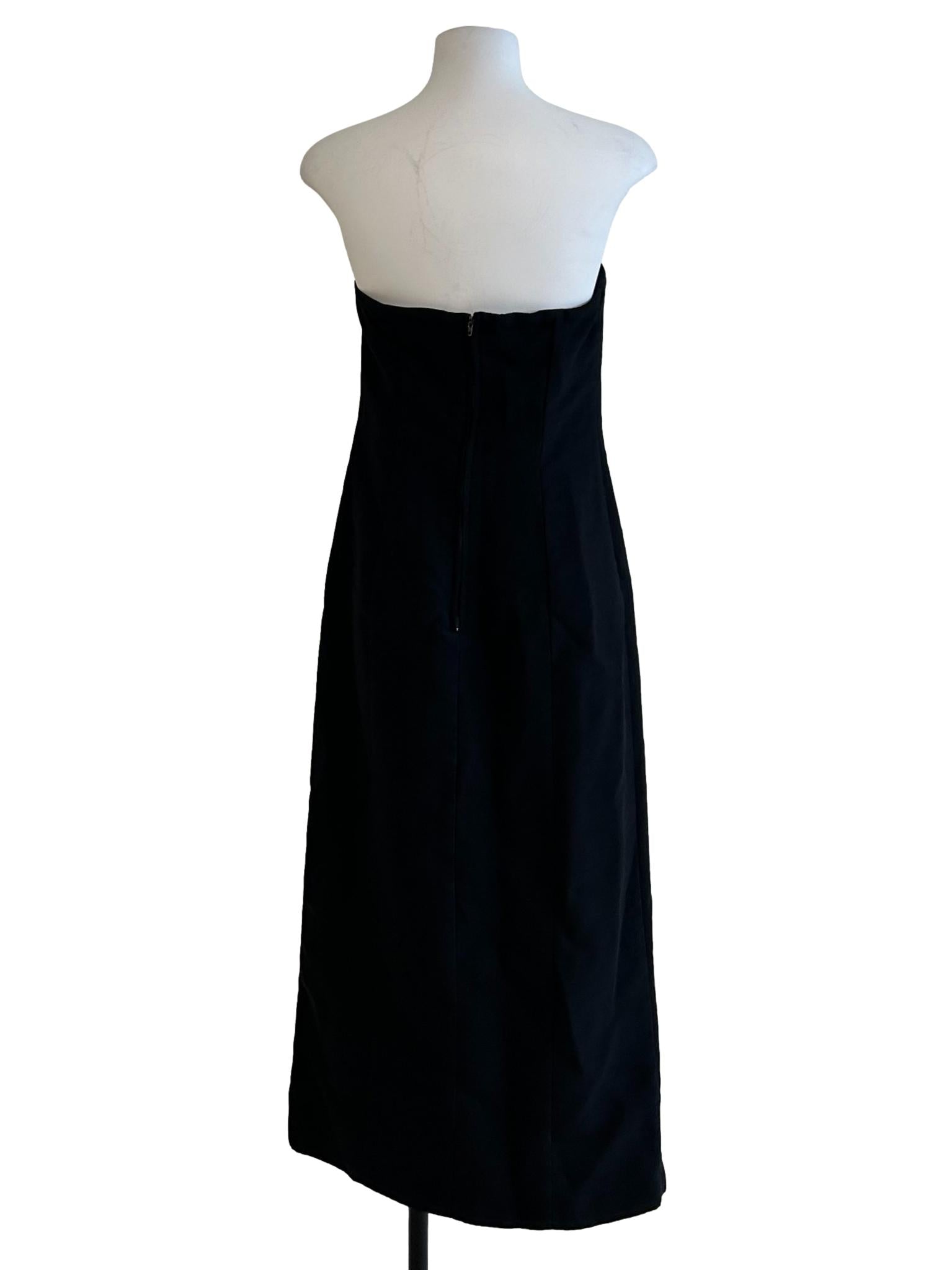 Raven Black Strapless Dress