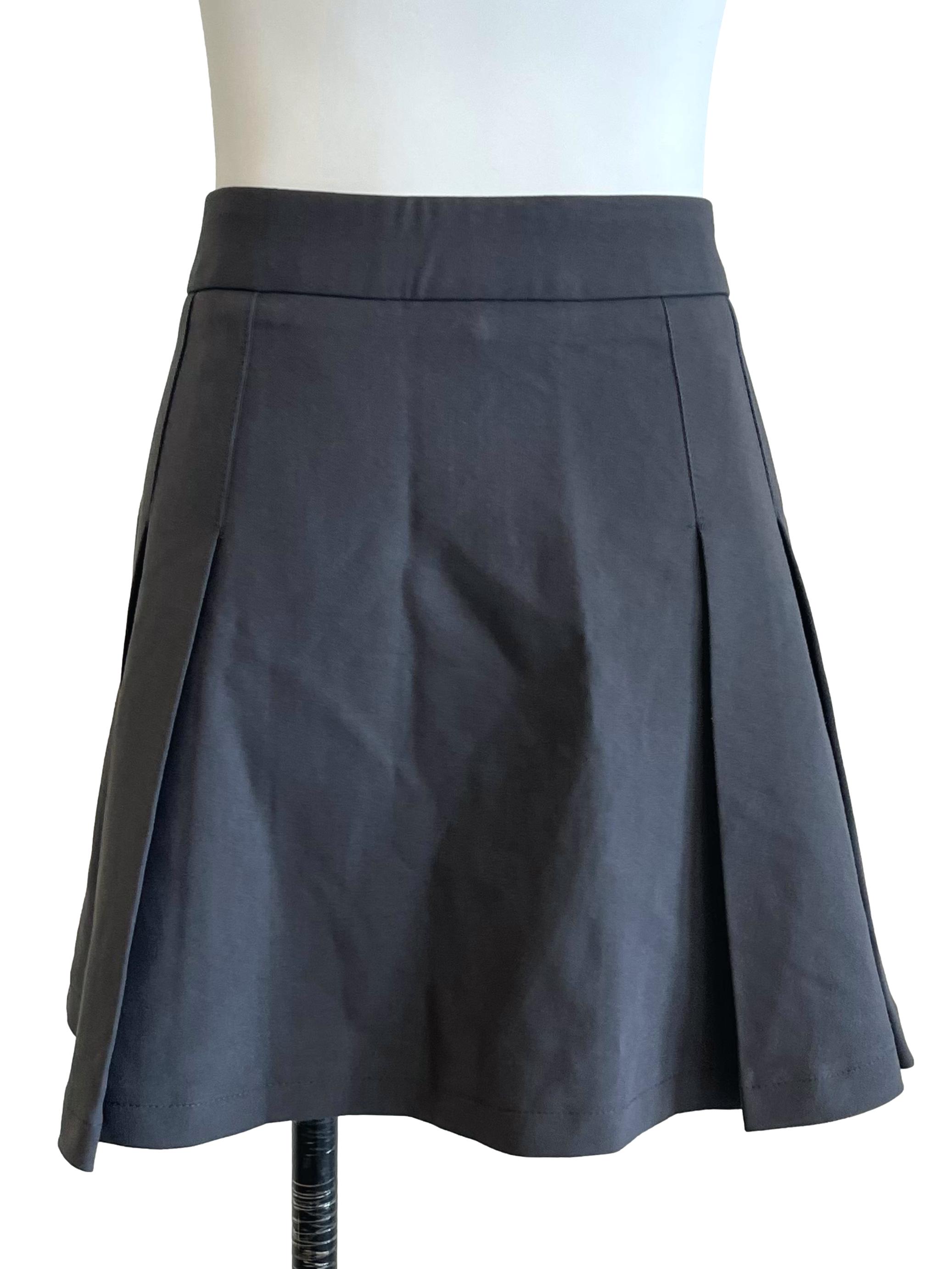 Grey Pleated Skorts