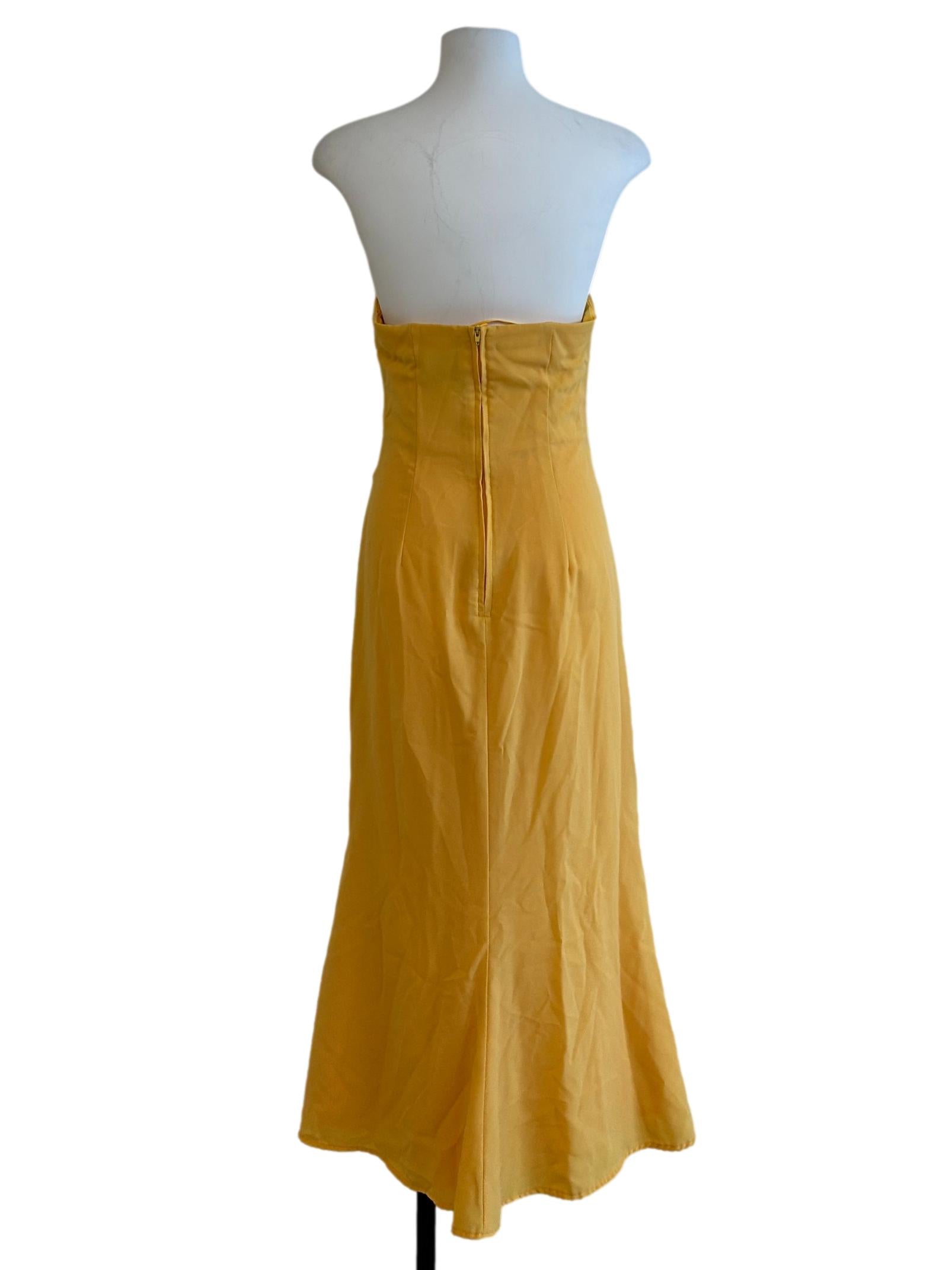 Pineapple Yellow Ruched Dress