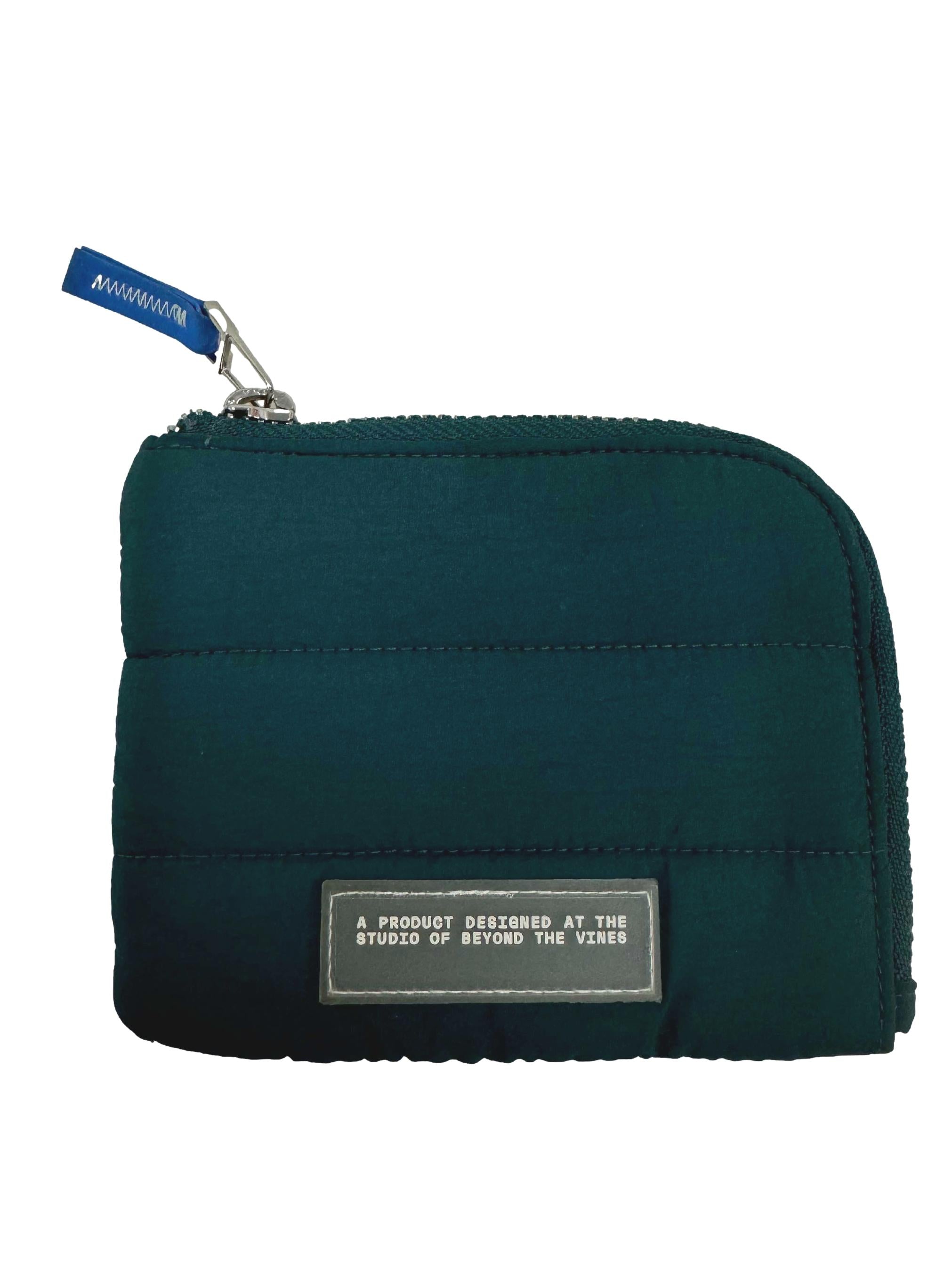 Poofy Wallet In Teal