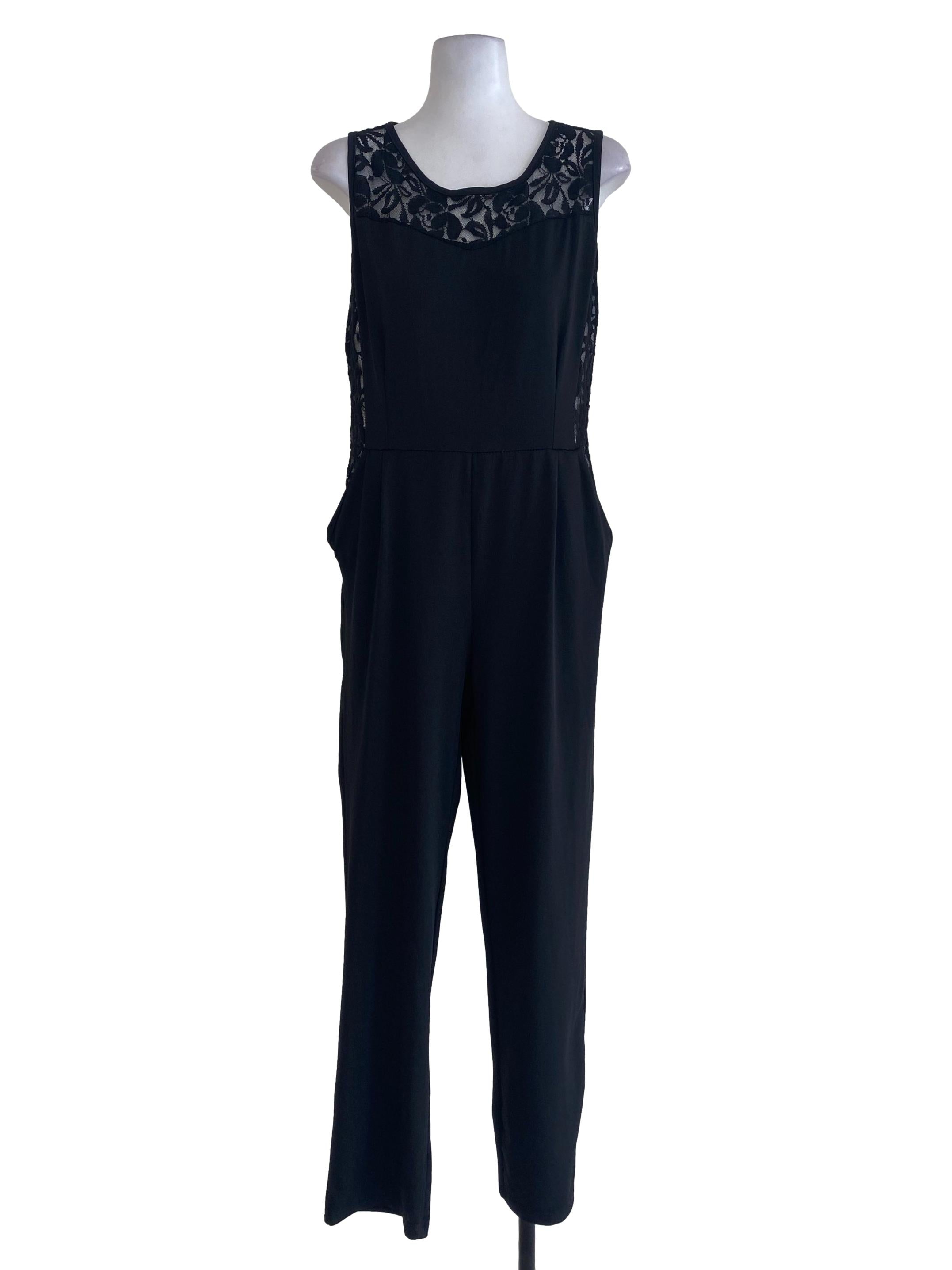 Black Lace Jumpsuits