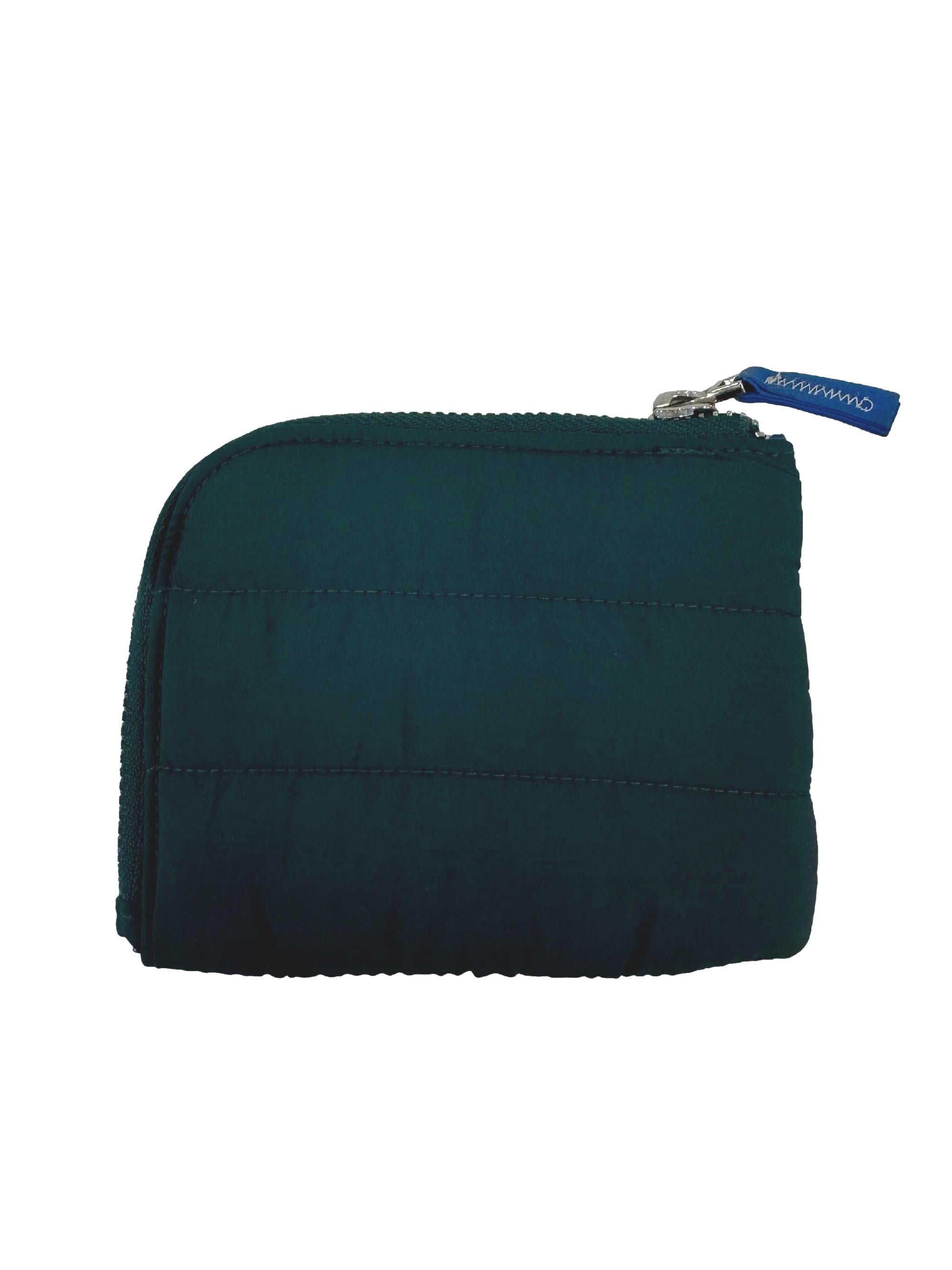 Poofy Wallet In Teal
