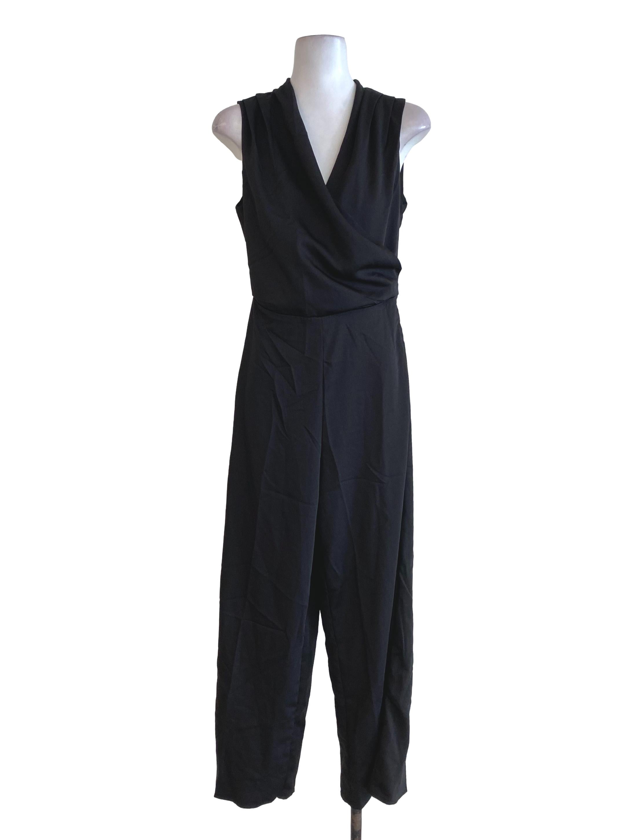 Black Satin Jumpsuts