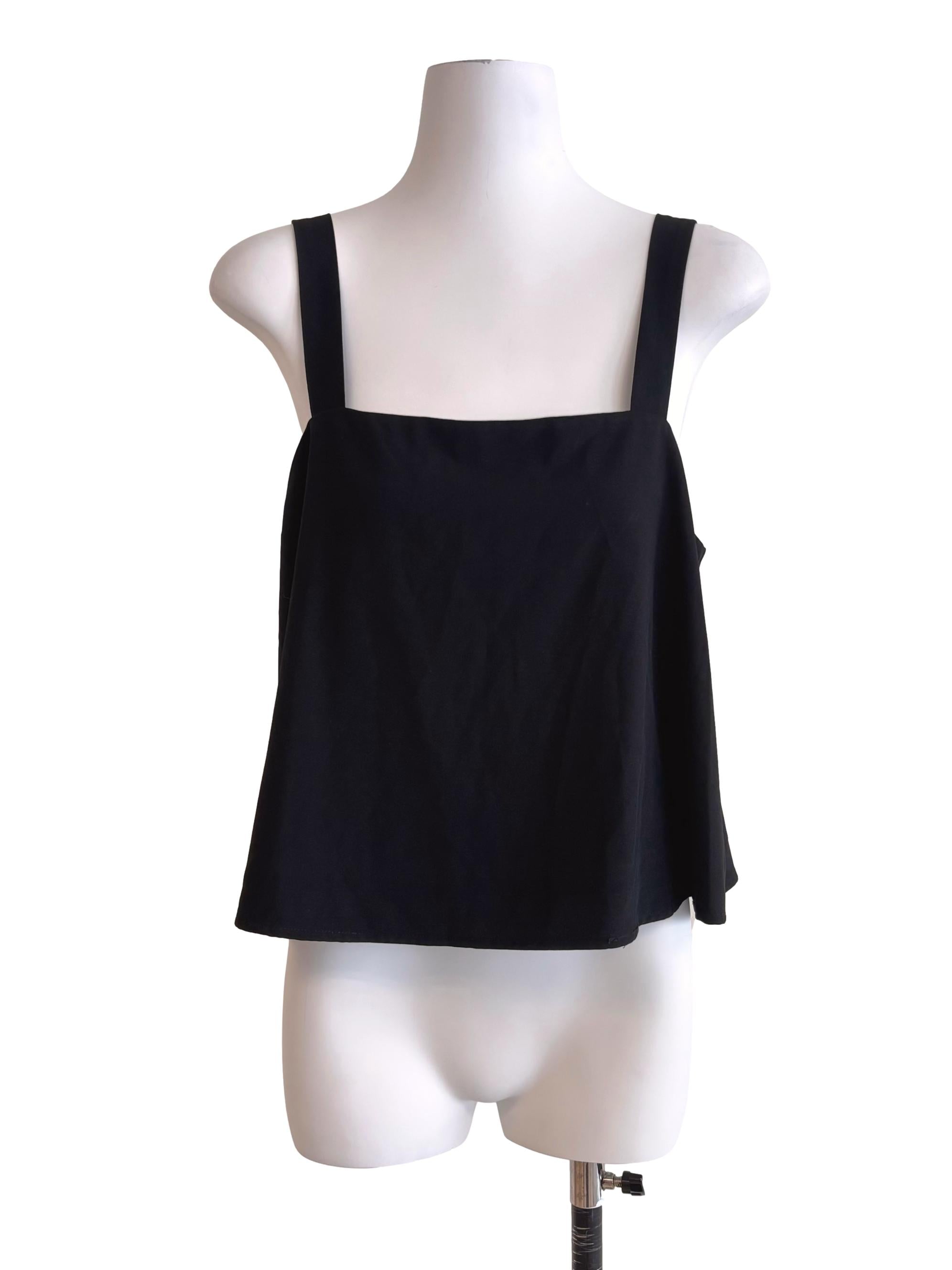 Black Square Neck Cami Top TTR