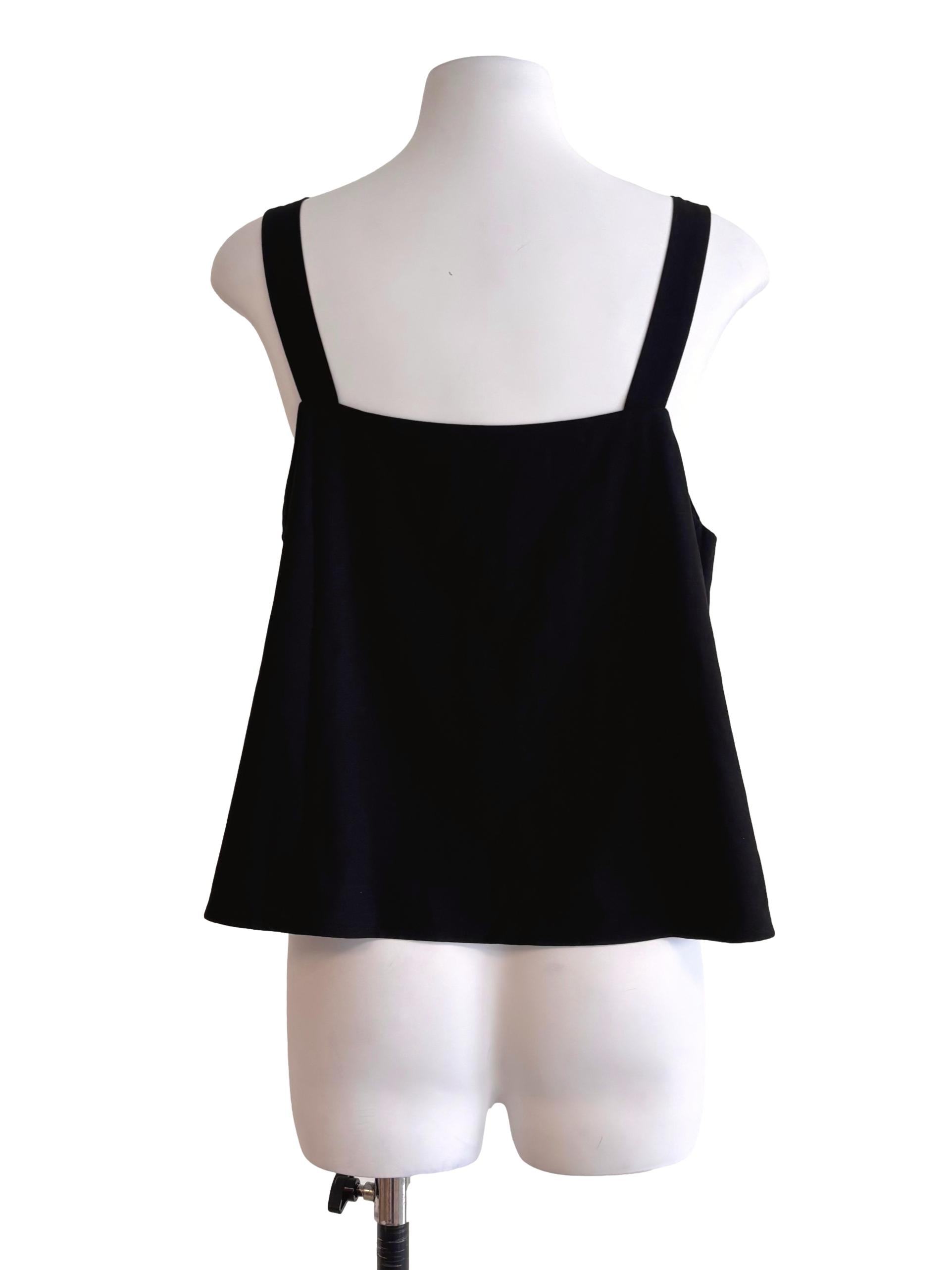 Black Square Neck Cami Top TTR