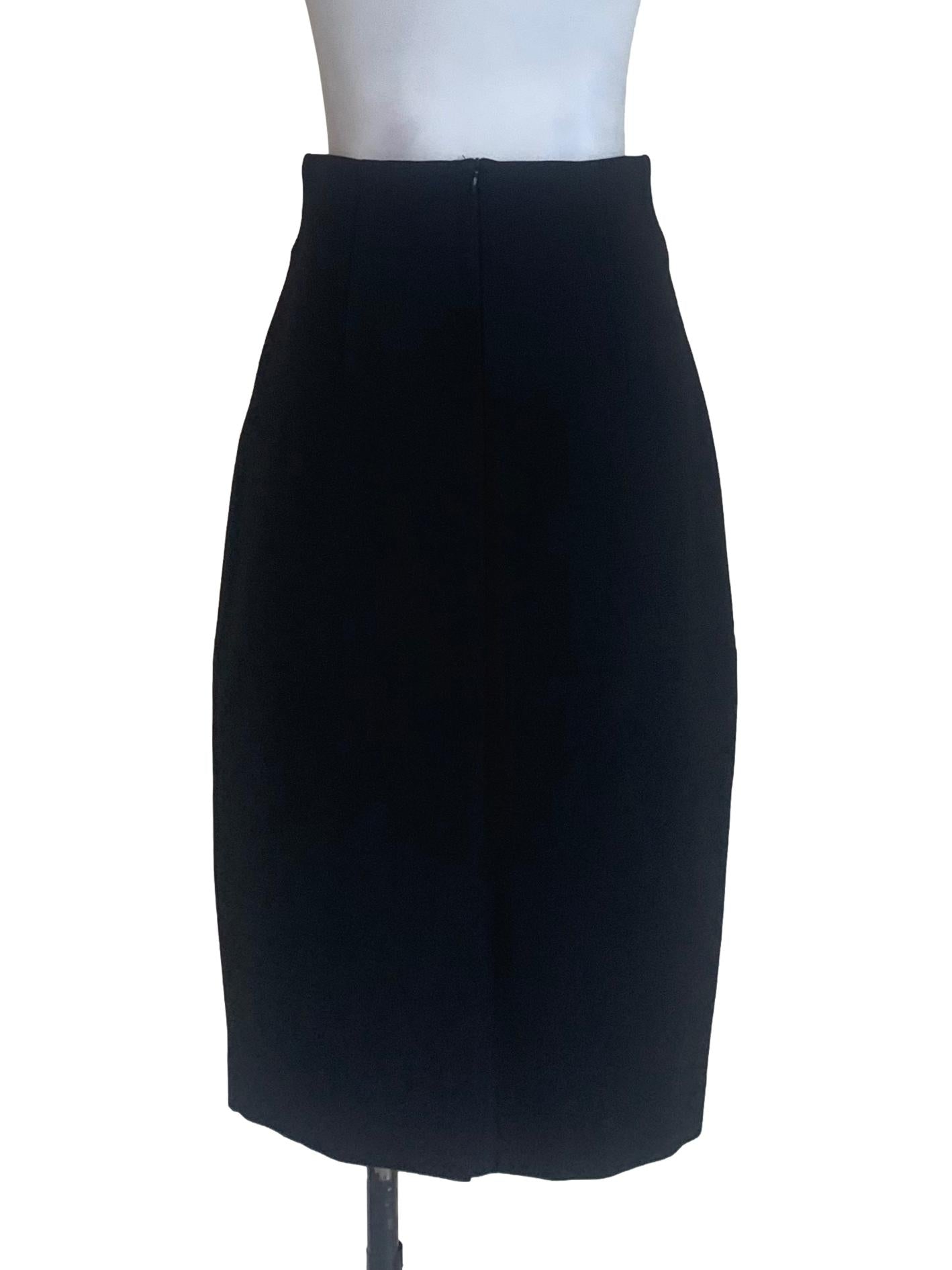 Midnight Black Pencil Skirt