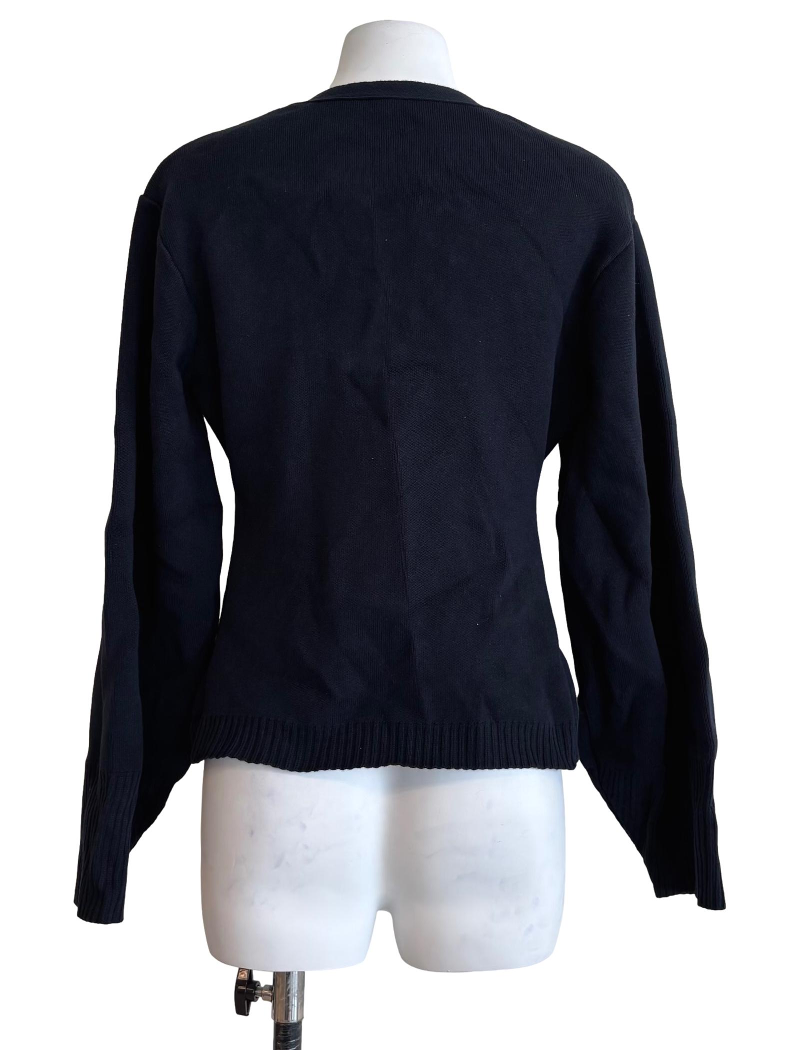 Dark Blue Knit Cardigan