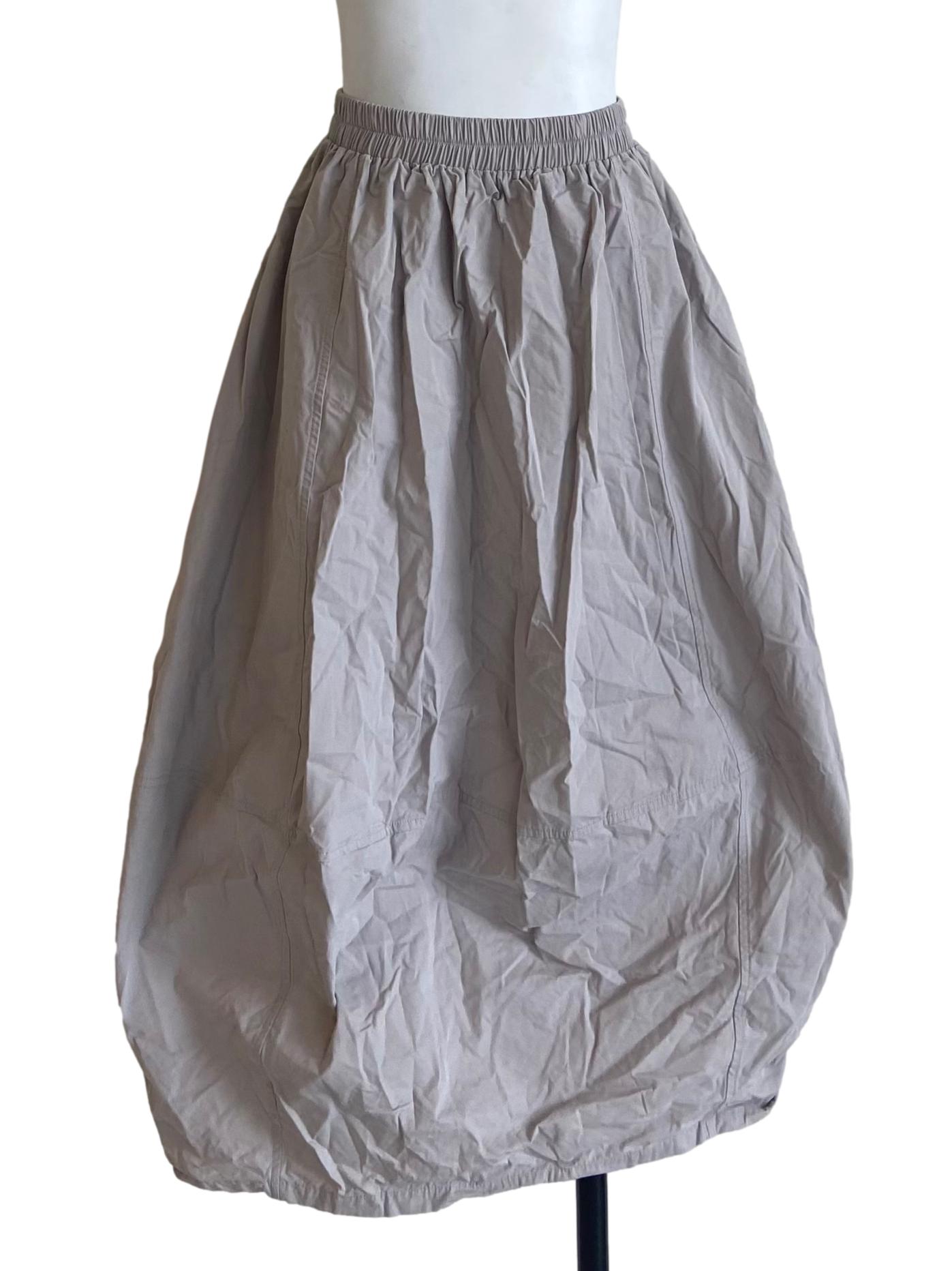 Coin Grey Twill A-Line Skirt