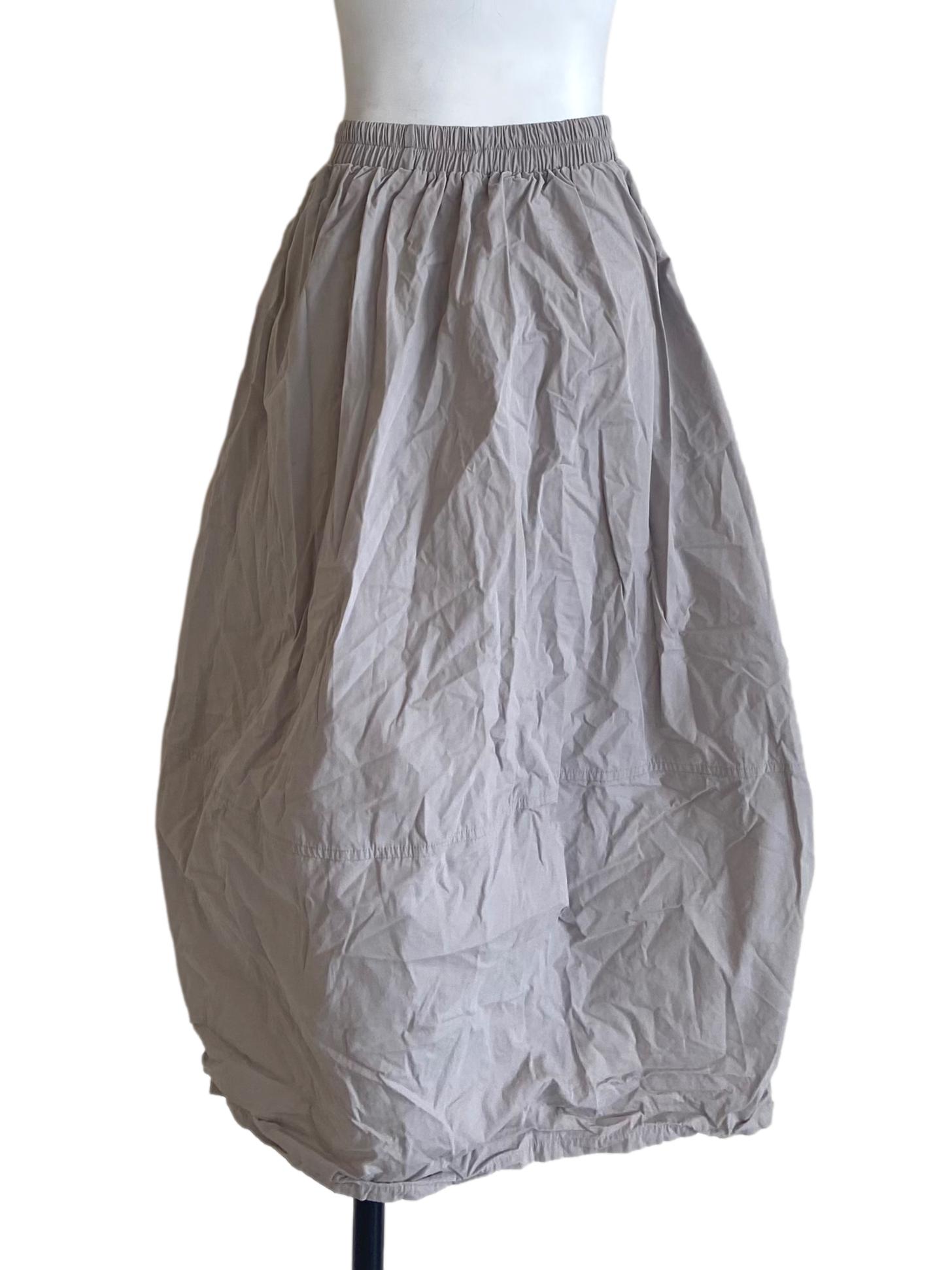 Coin Grey Twill A-Line Skirt