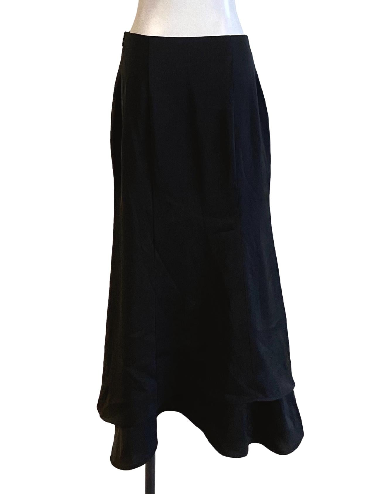 Ebony Black Square Neck Cut Out Waist Sheath Dress LB