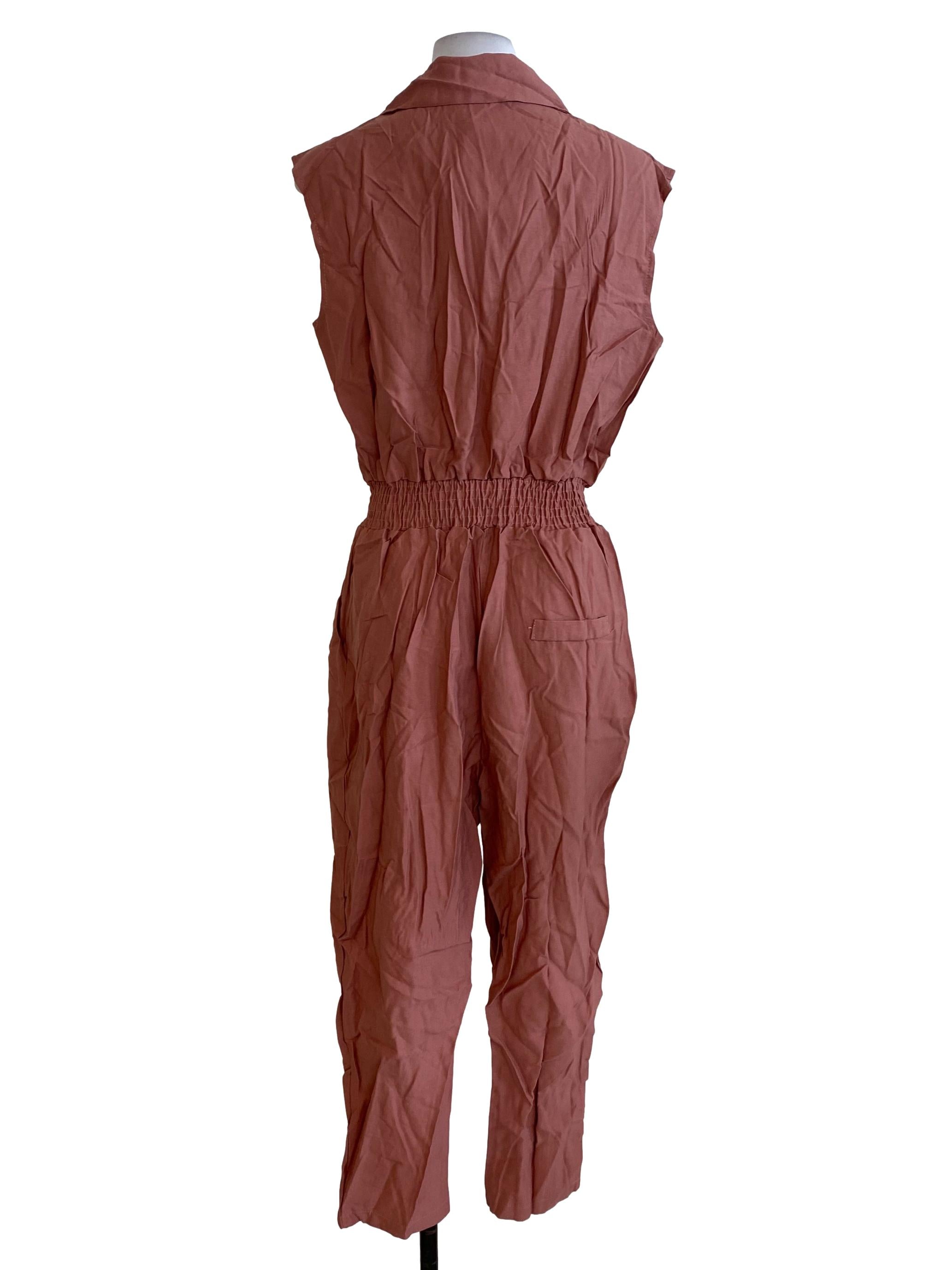 Rosewood Waisted Jumpsuits