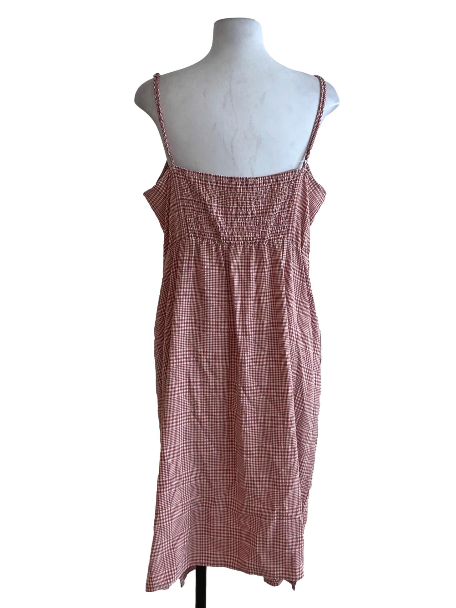 Blush Red Spaghetti Strap A-Line Dress