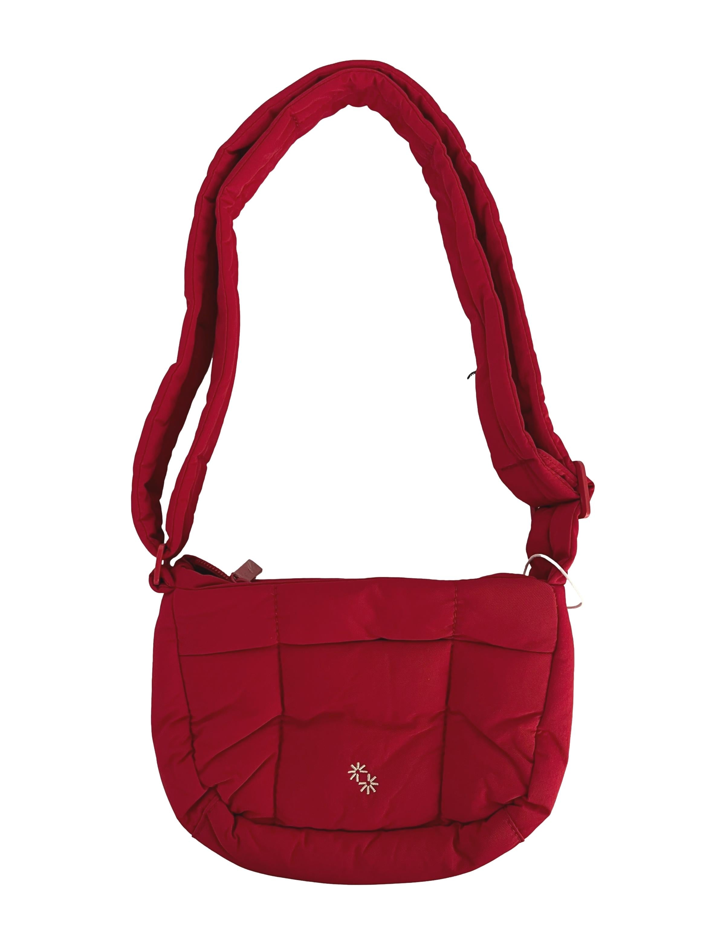 Red Puffer Swing Gloss Scarlet