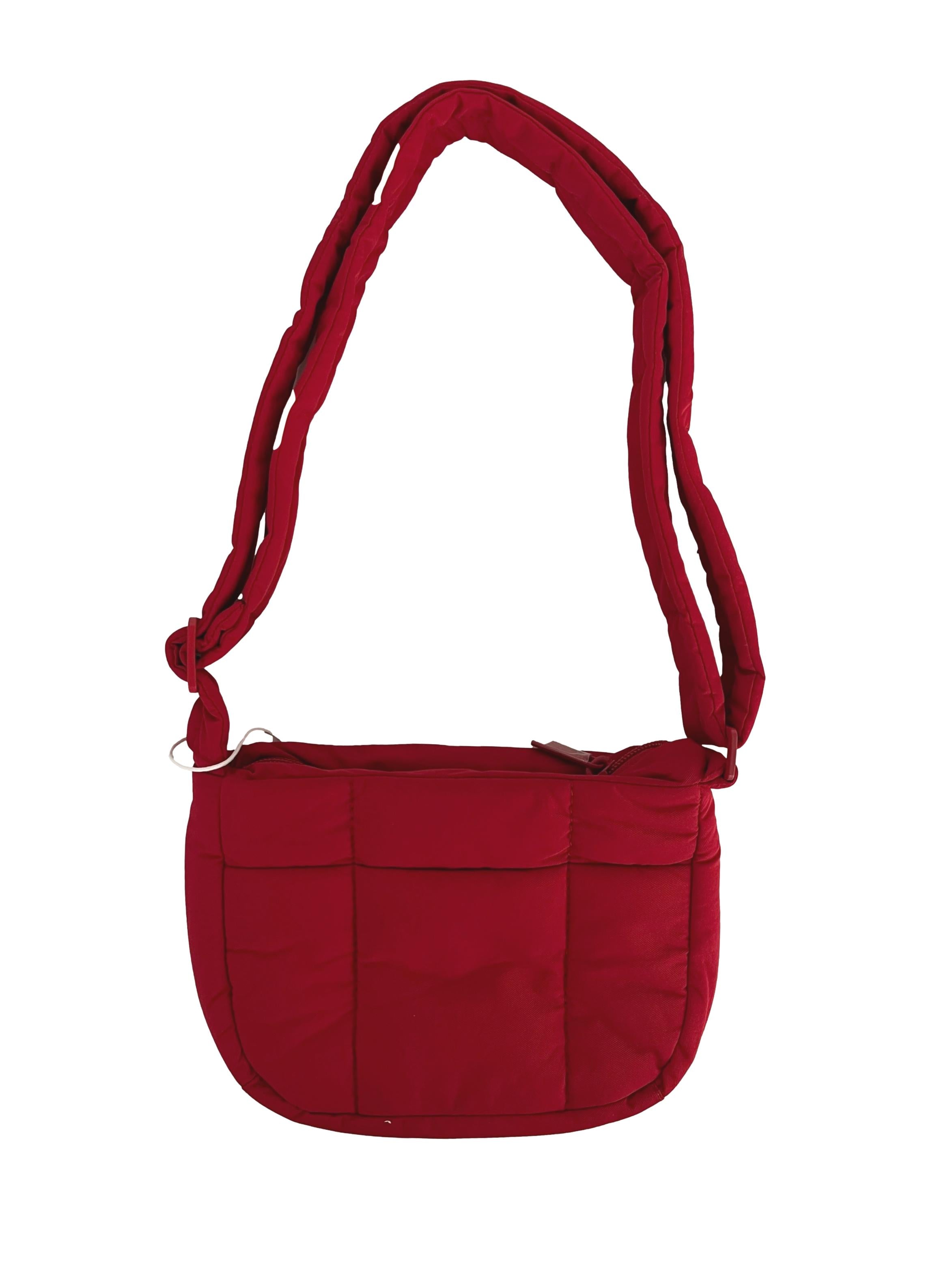 Red Puffer Swing Gloss Scarlet