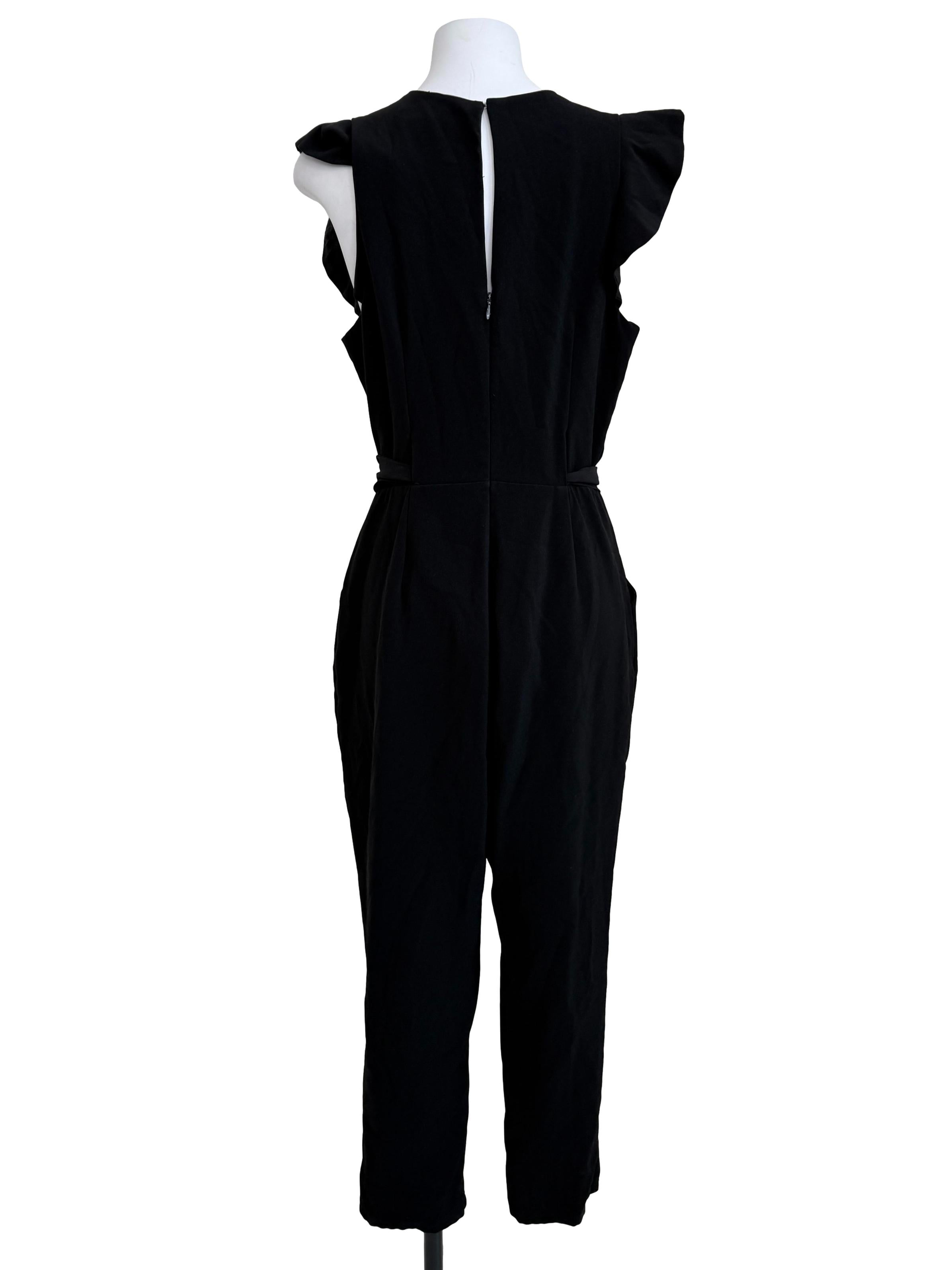 Black V-Neck Jumpsuit