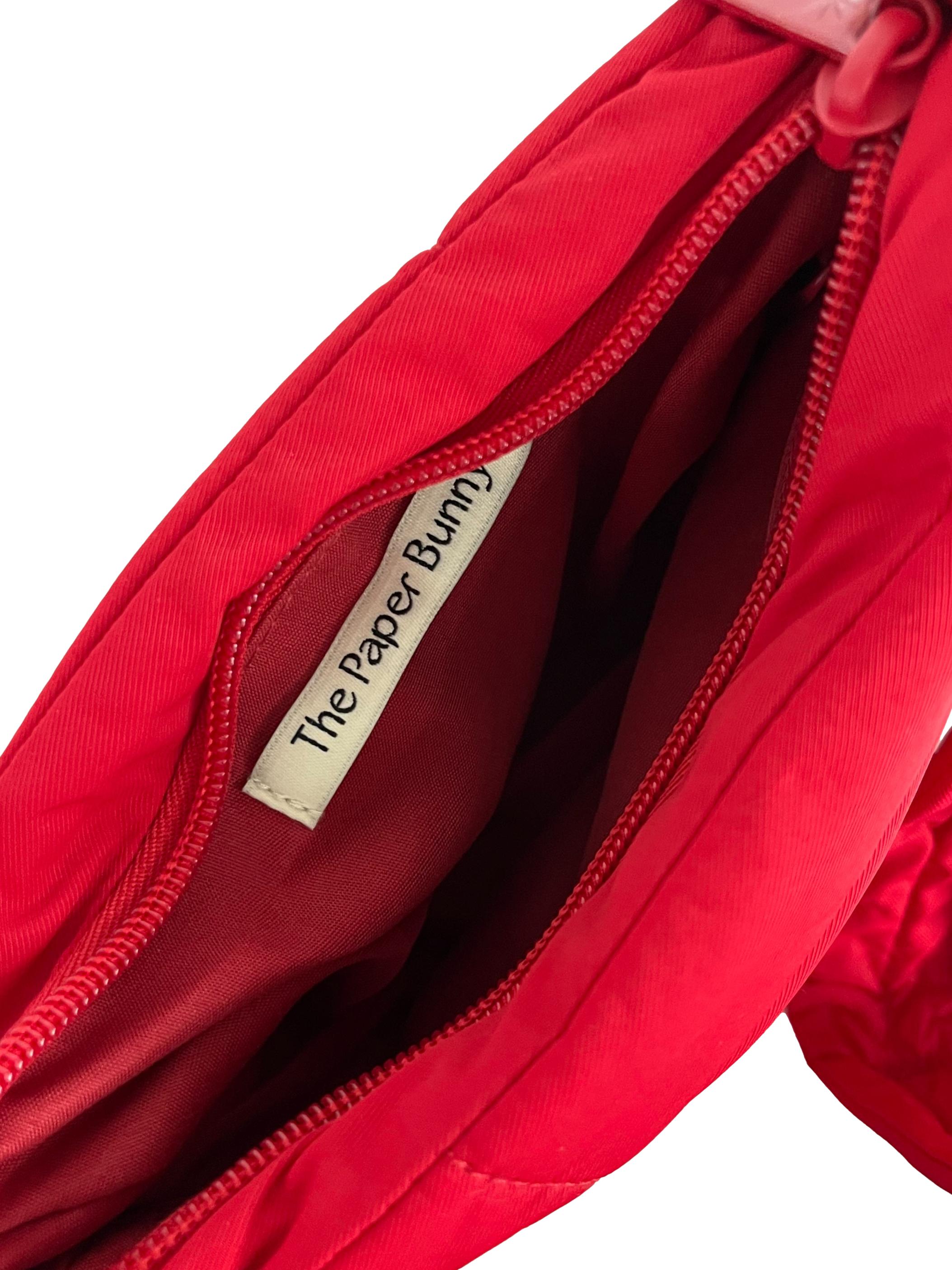 Red Puffer Swing Gloss Scarlet