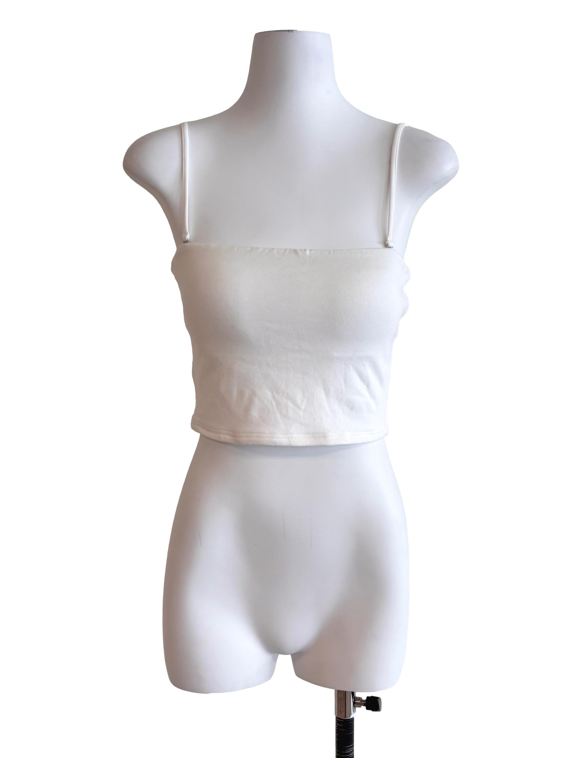 Daisy White Padded Cami Top