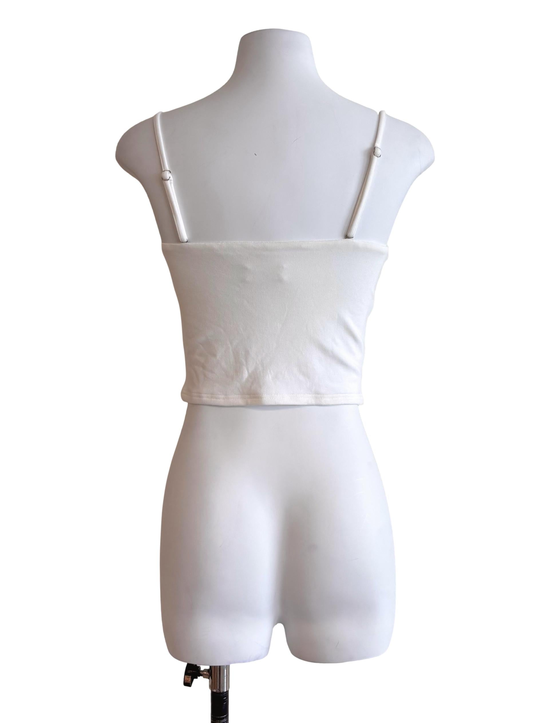 Daisy White Padded Cami Top
