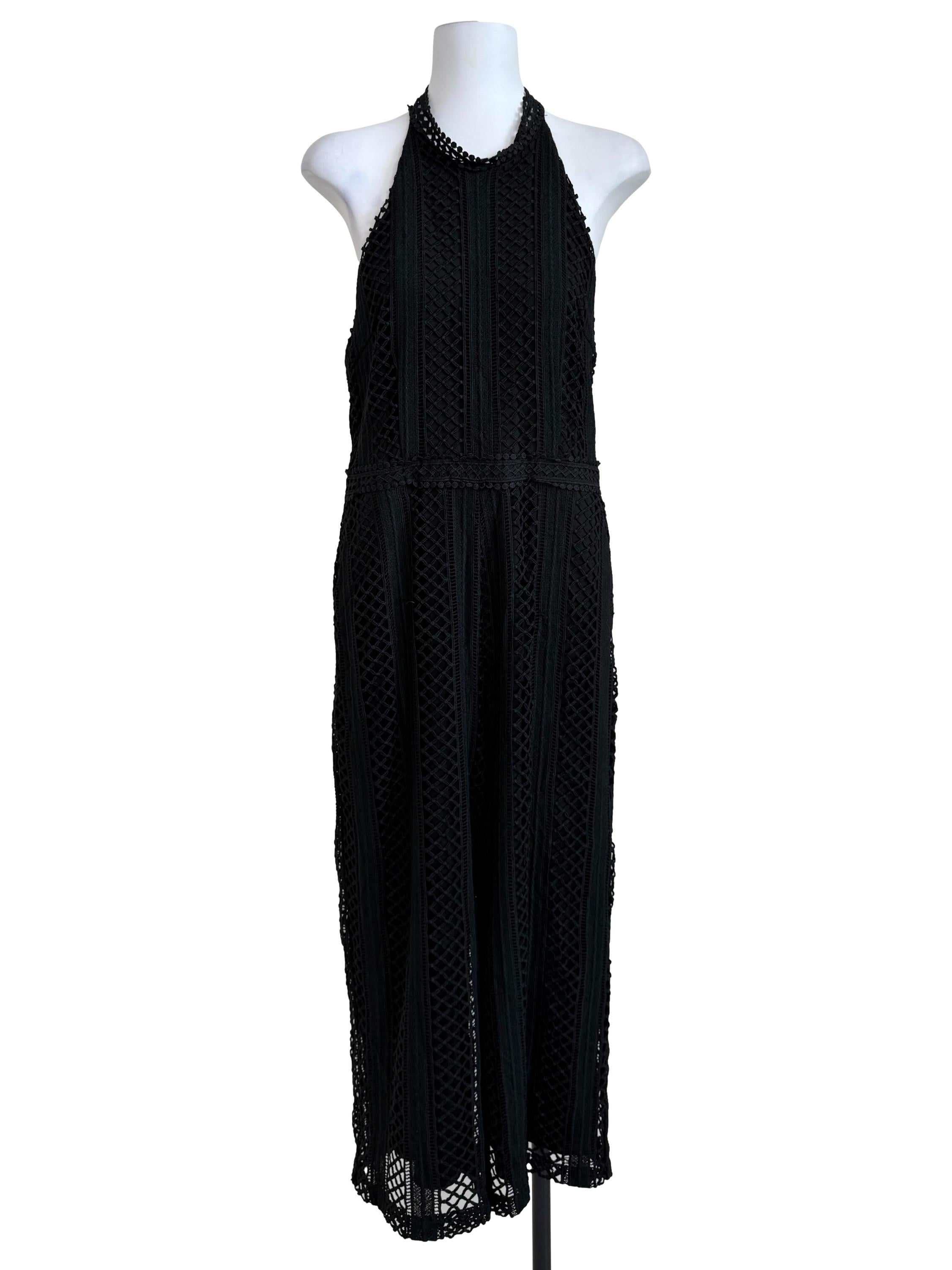 Black Halter Neck Jumpsuit