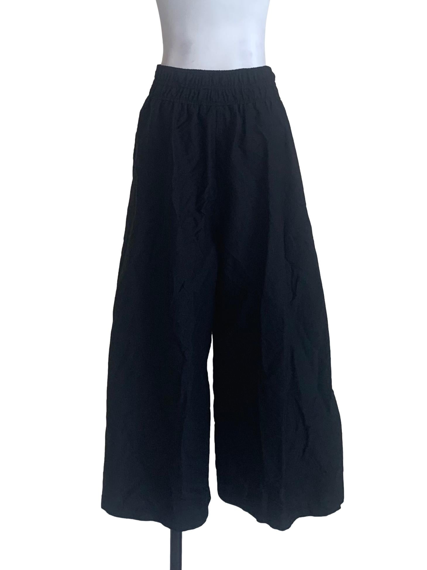 Midnight Black Wide Leg Pants