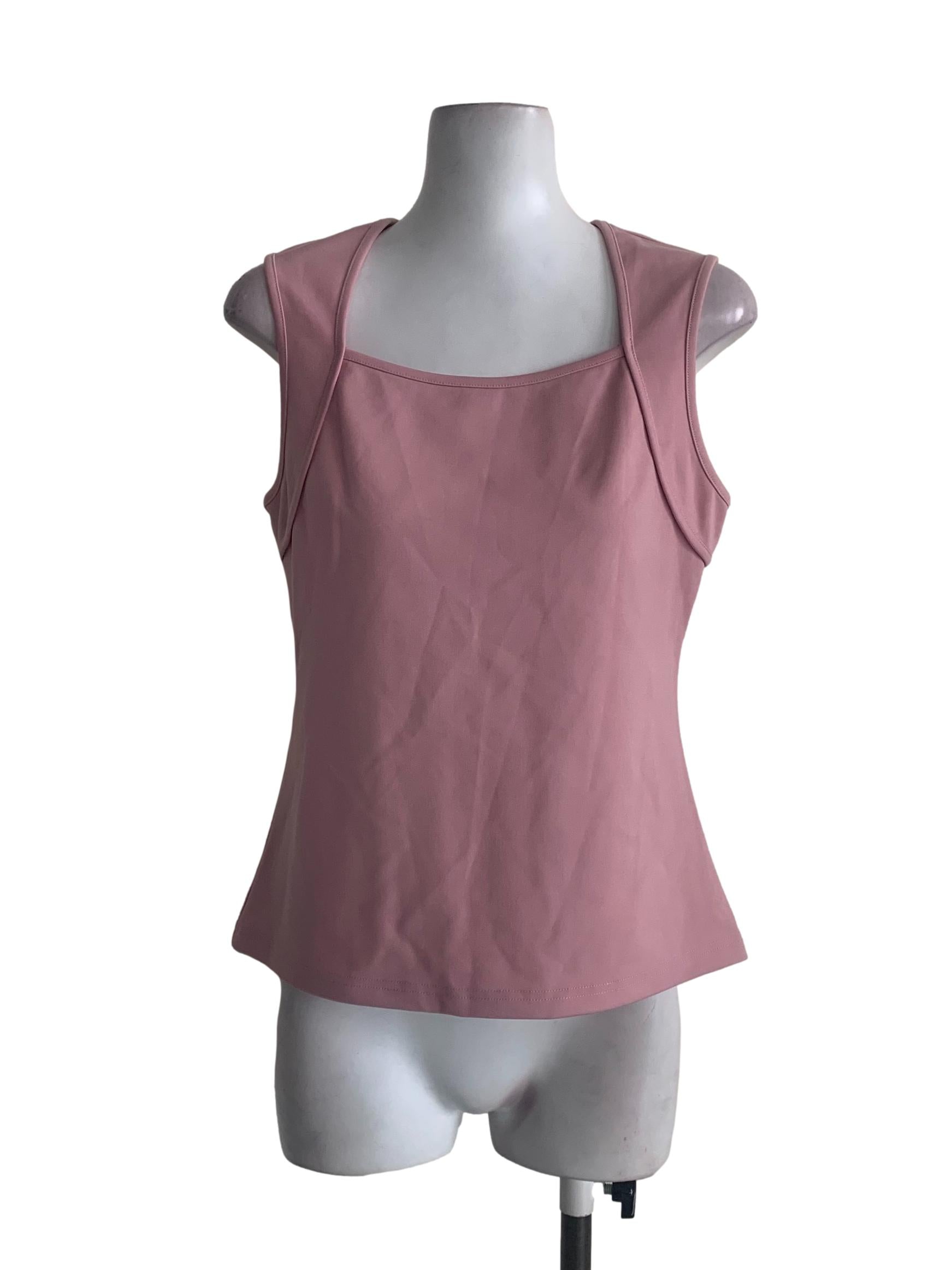 Flamingo Pink Sleeveless Top