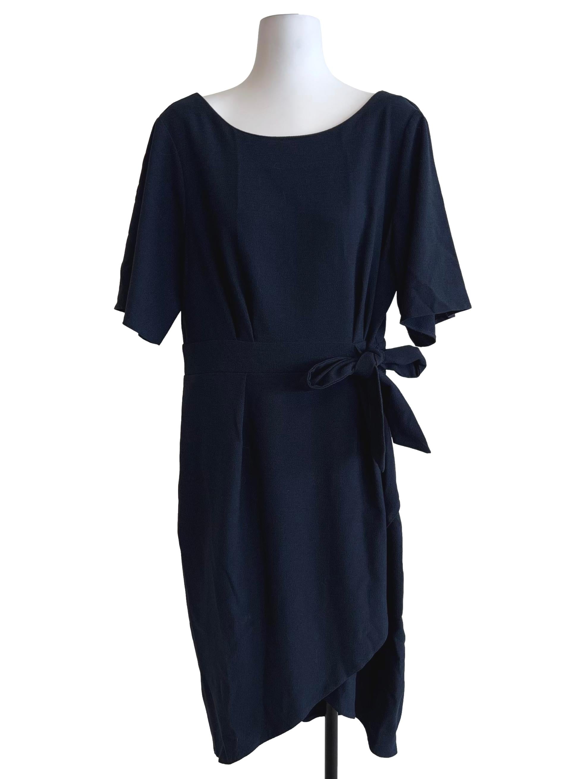 Dark Blue Plain Dress