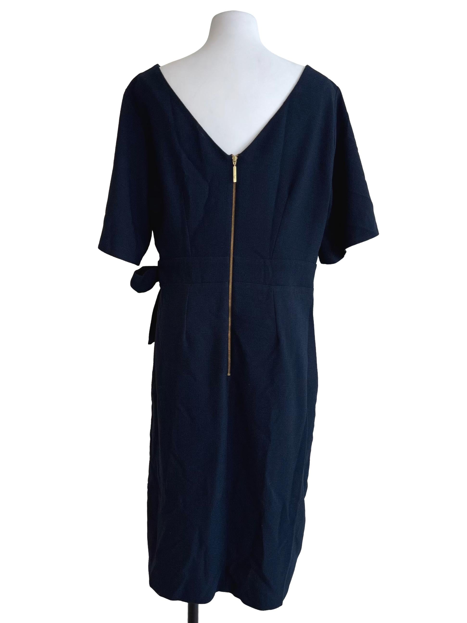 Dark Blue Plain Dress