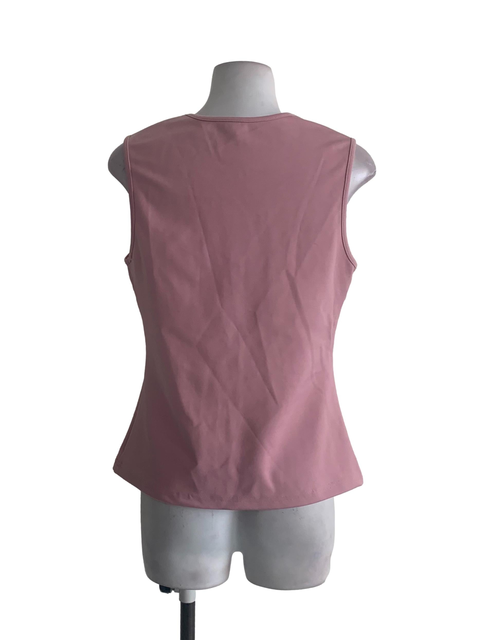 Flamingo Pink Sleeveless Top